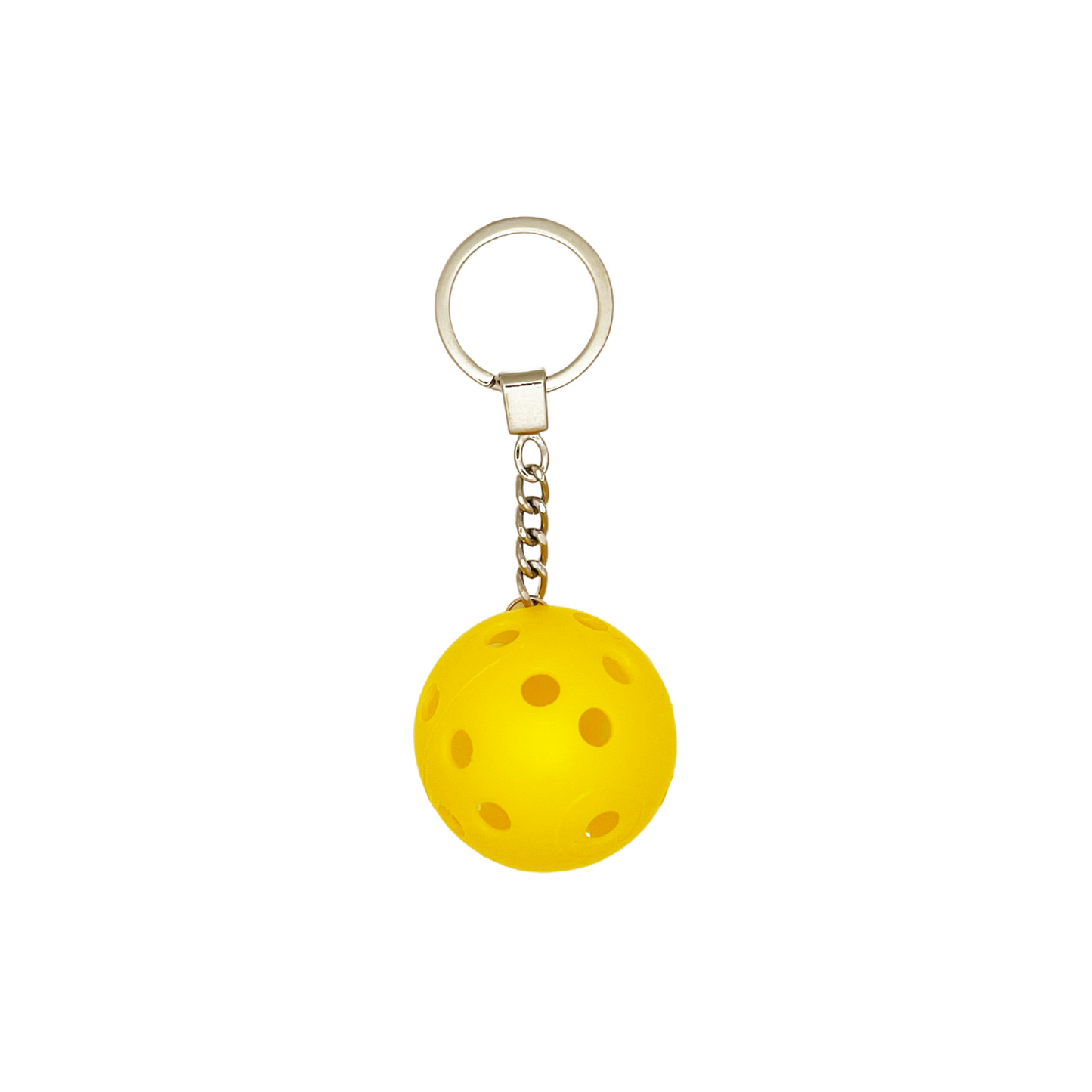 3D Pickleball Keychain - Yellow