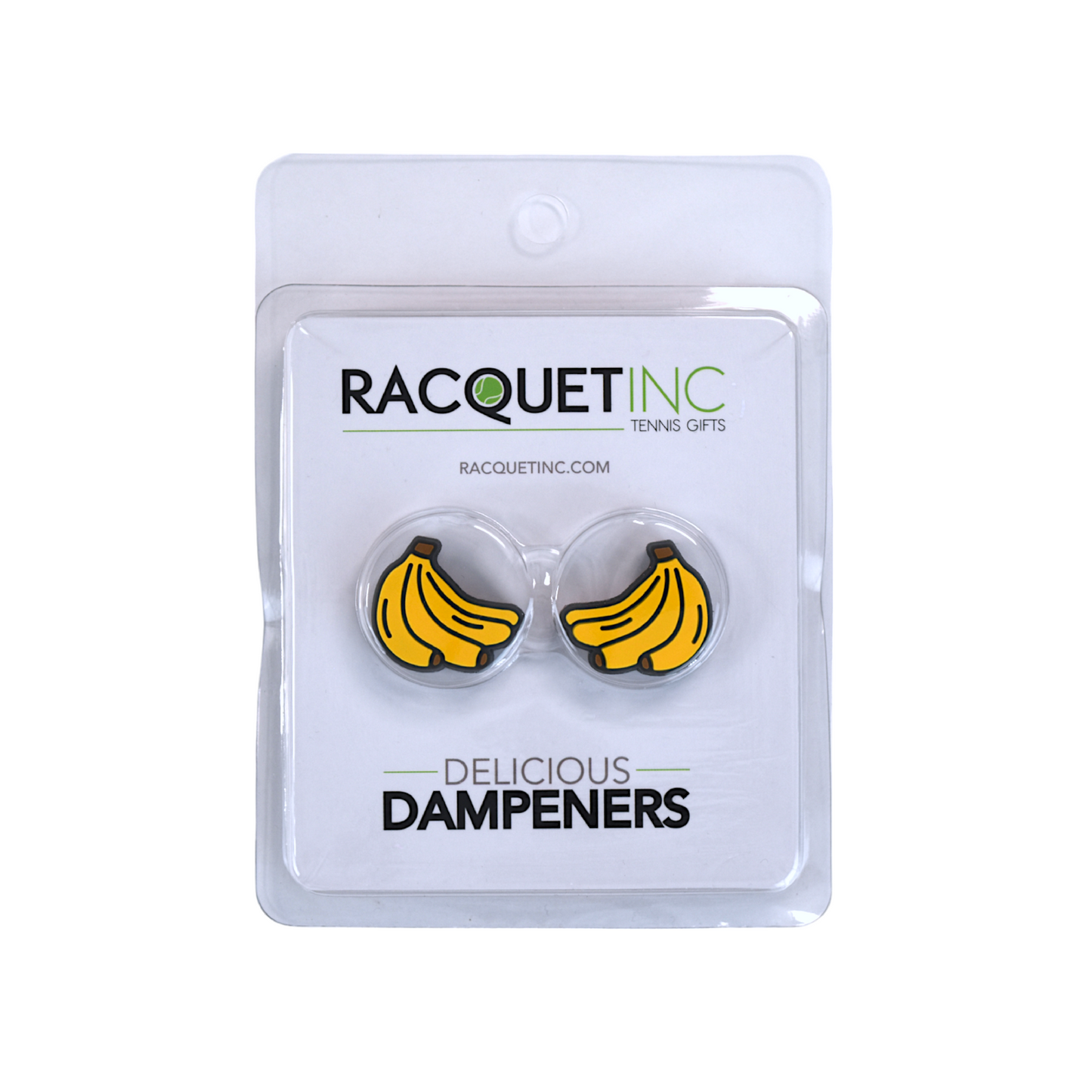 Delicious Dampeners - (2-Pack) Bananas - Food Tennis Vibration Dampener