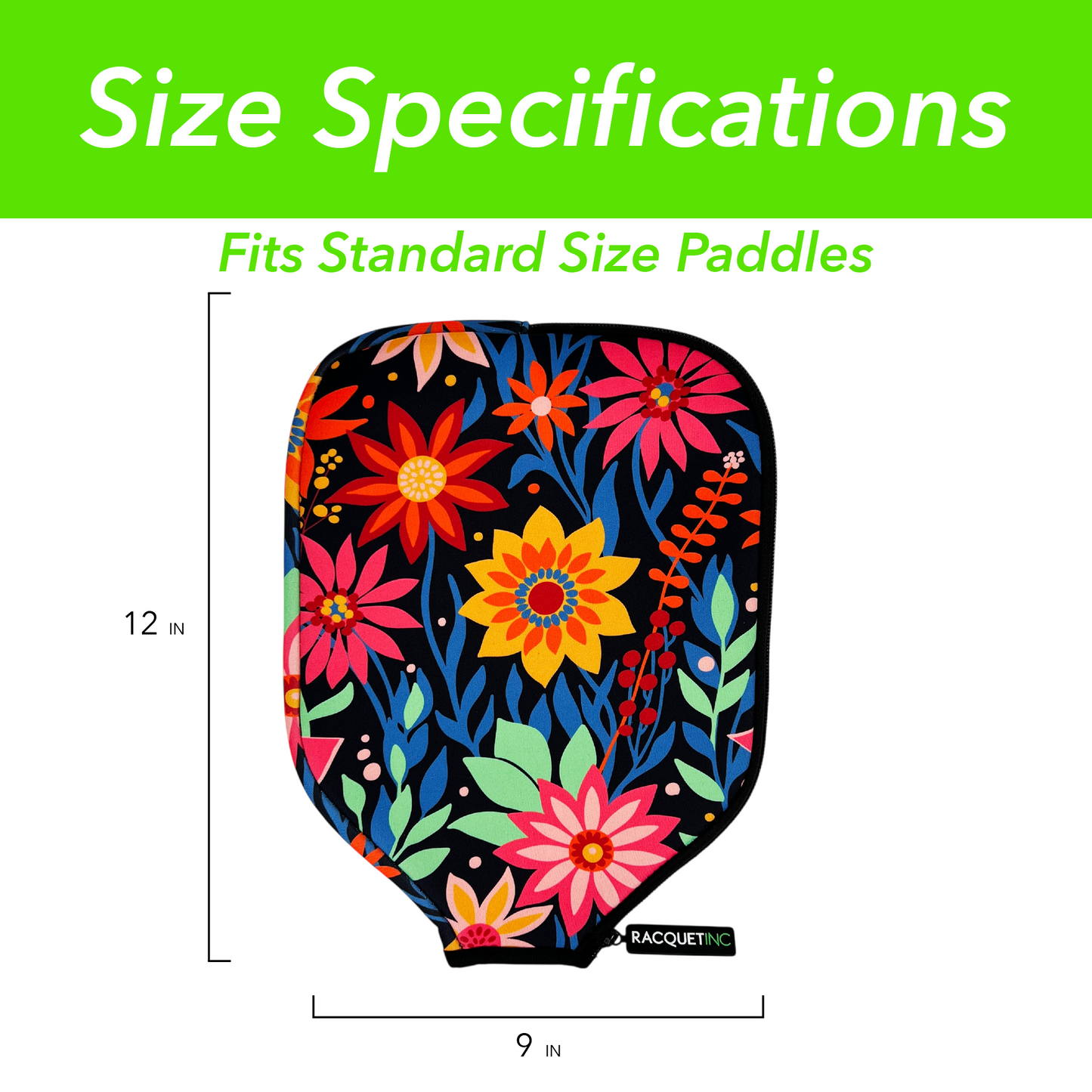 Pickleball Paddle Cover Sleeve - Bloom Smash