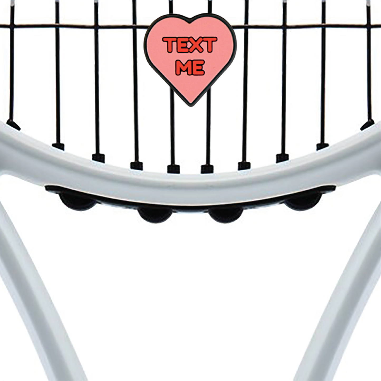 Delicious Dampeners - (2-Pack) Candy Heart - Food Tennis Vibration Dampener