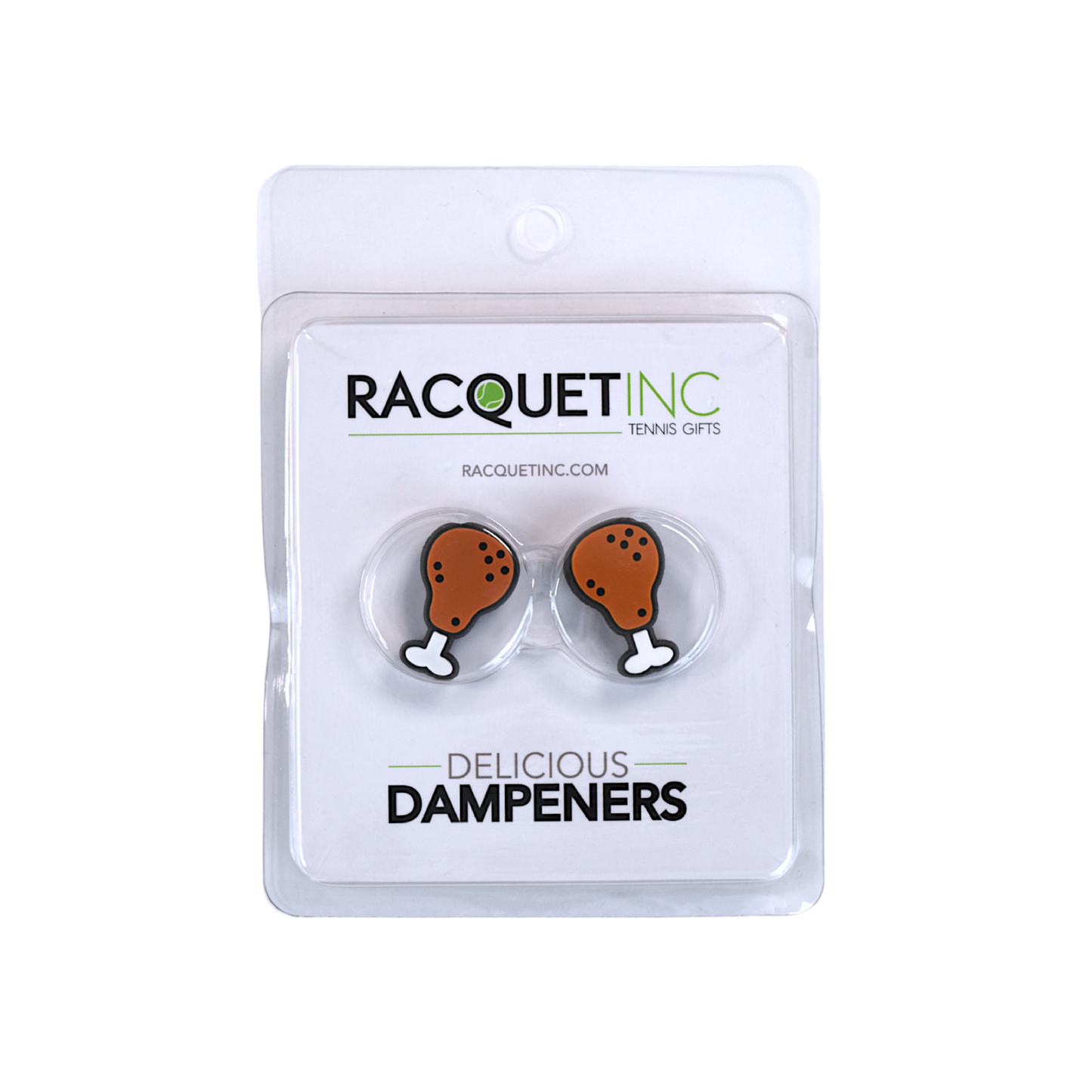 Delicious Dampeners - (2-Pack) Chicken Leg - Food Tennis Vibration Dampener