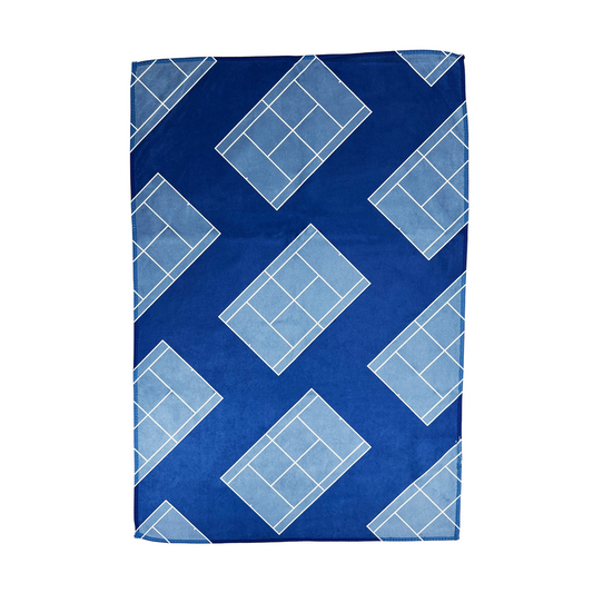 Tennis Towel - Blue/Blue - Tennis Court