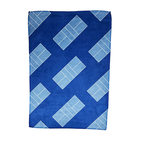 Pickleball Towel - Blue/Blue - Pickleball Court