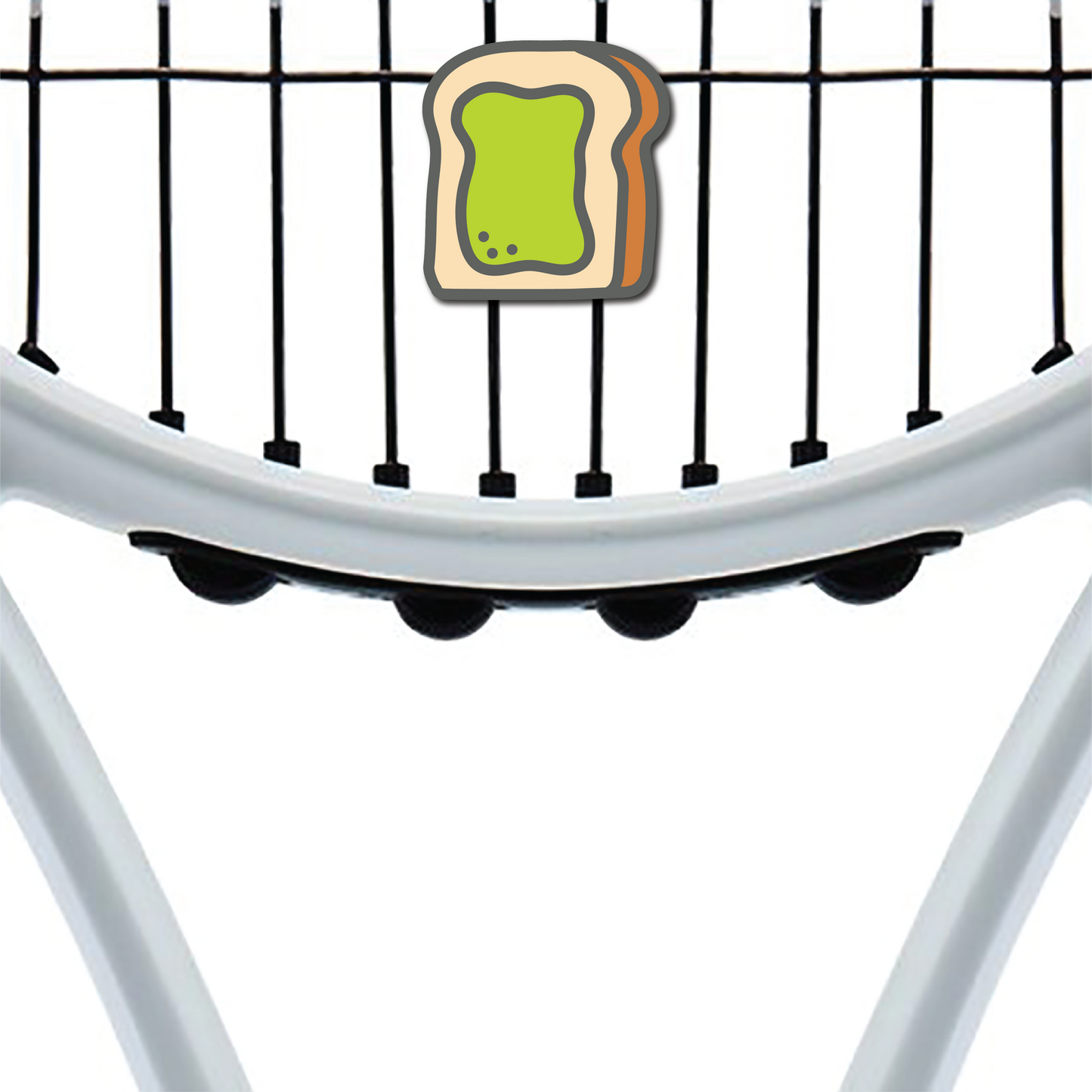Delicious Dampeners - (2-Pack) Avocado Toast - Food Tennis Vibration Dampener