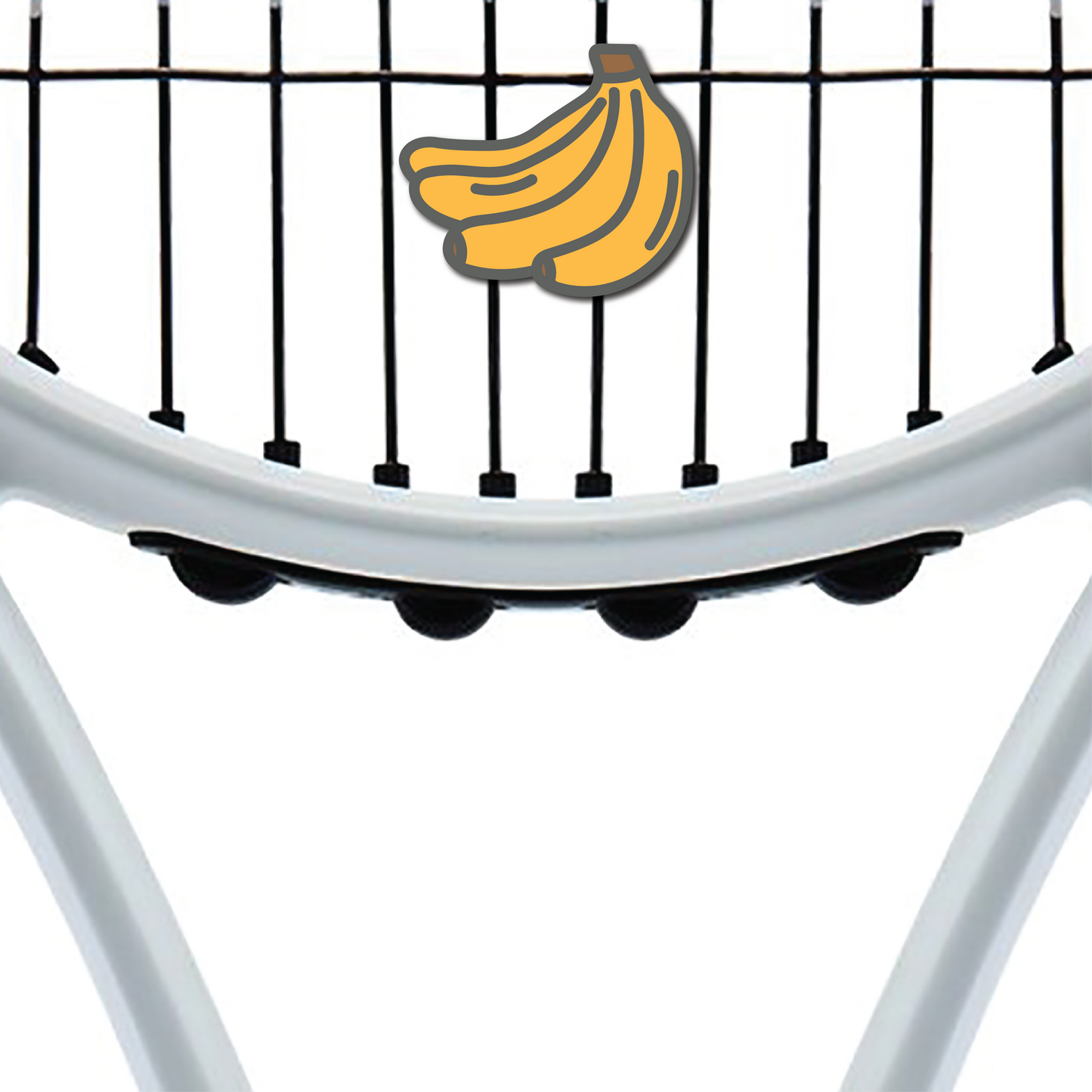 Delicious Dampeners - (2-Pack) Bananas - Food Tennis Vibration Dampener
