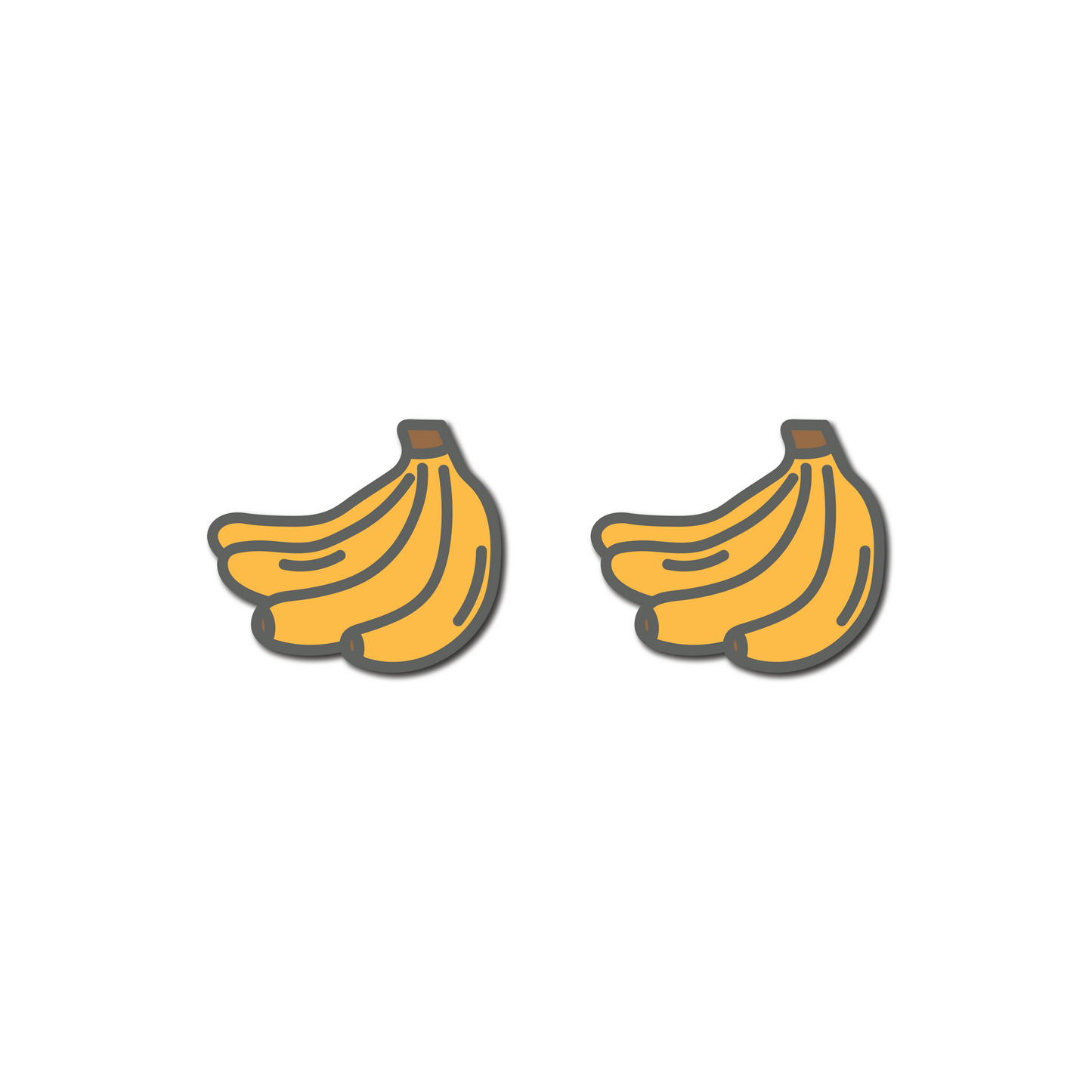 Delicious Dampeners - (2-Pack) Bananas - Food Tennis Vibration Dampener