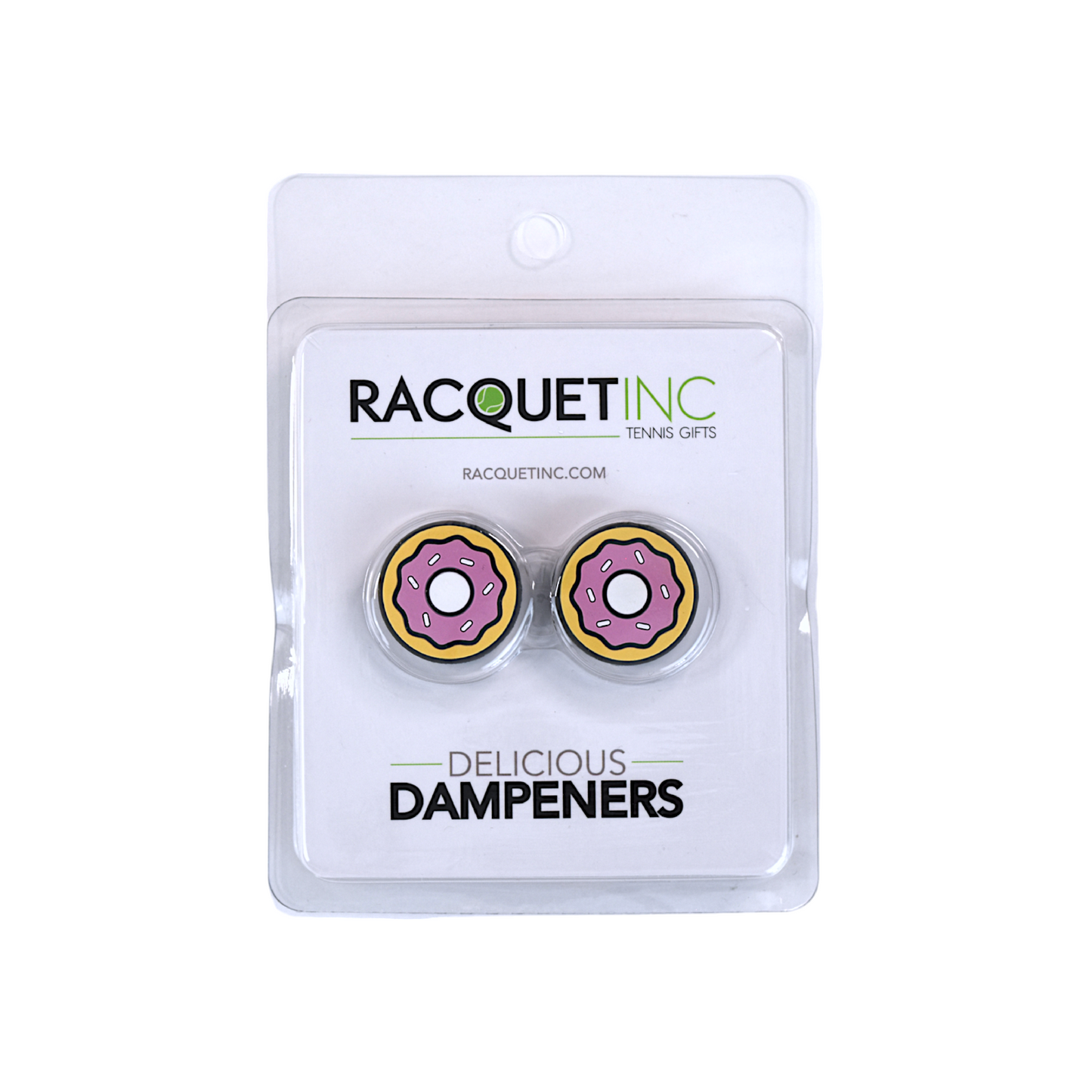 Delicious Dampeners - (2-Pack) Donut - Food Tennis Vibration Dampener