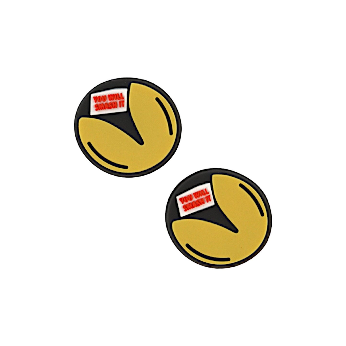 Delicious Dampeners - (2-Pack) Fortune Cookie - Food Tennis Vibration Dampener