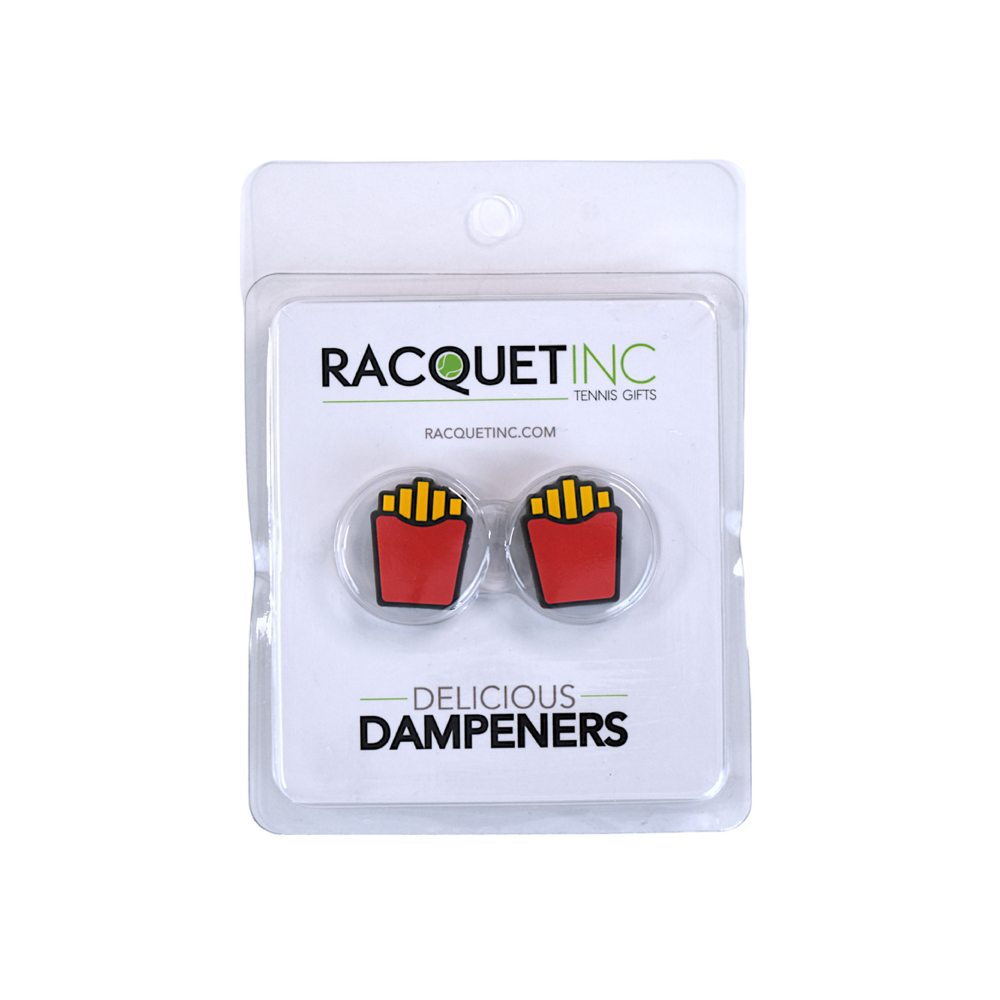 Delicious Dampeners - (2-Pack) French Fries - Food Tennis Vibration Dampener
