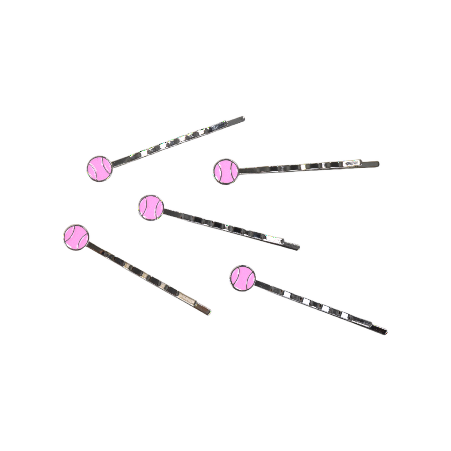 Tennis Hair Pins (5-Pack) - Pink