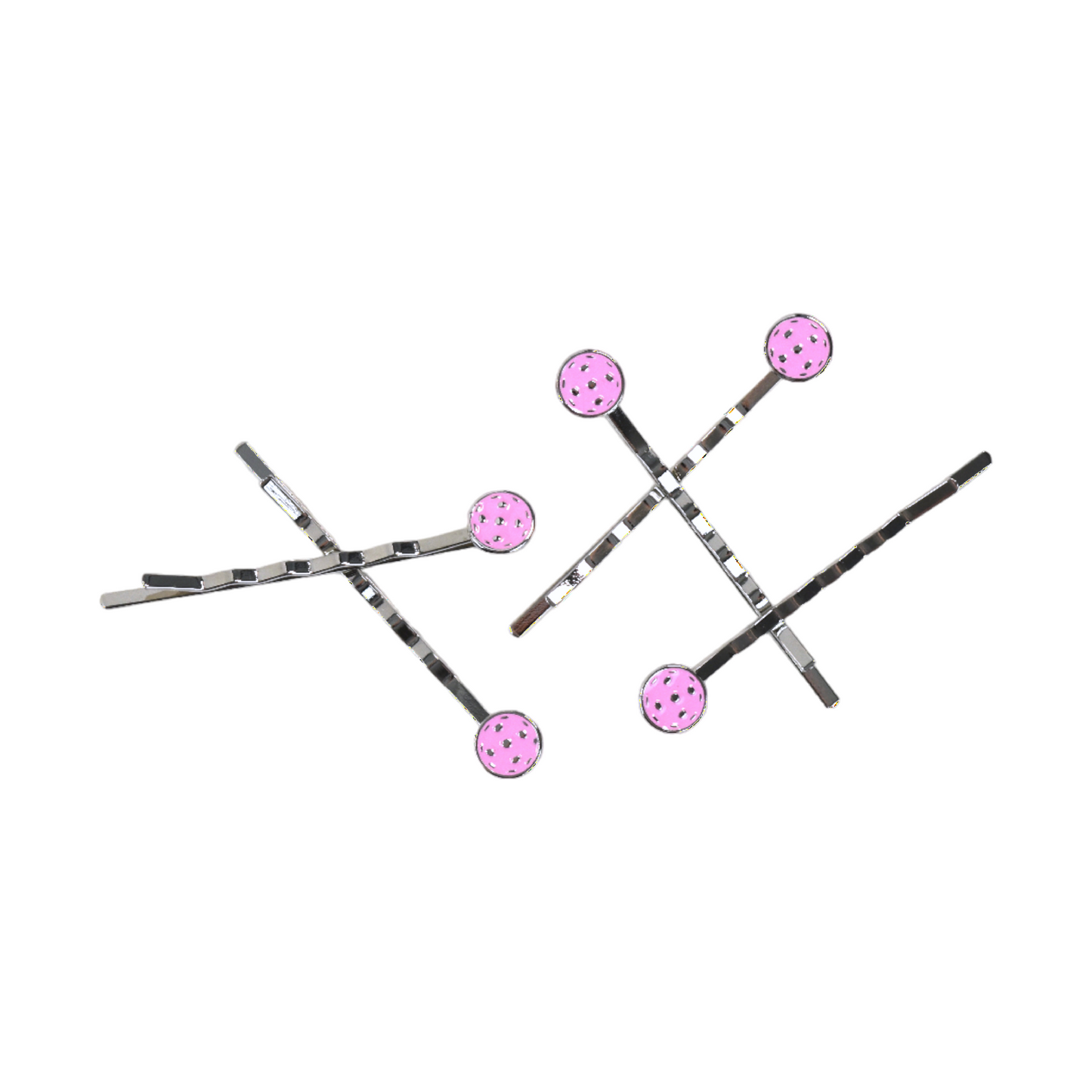 Pickleball Hair Pins (5-Pack) - Pink
