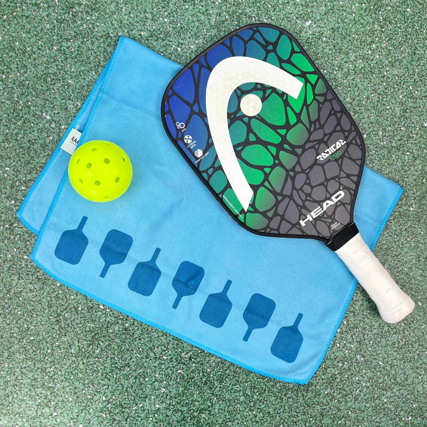 Pickleball Towel - Teal - Pickleball Paddles