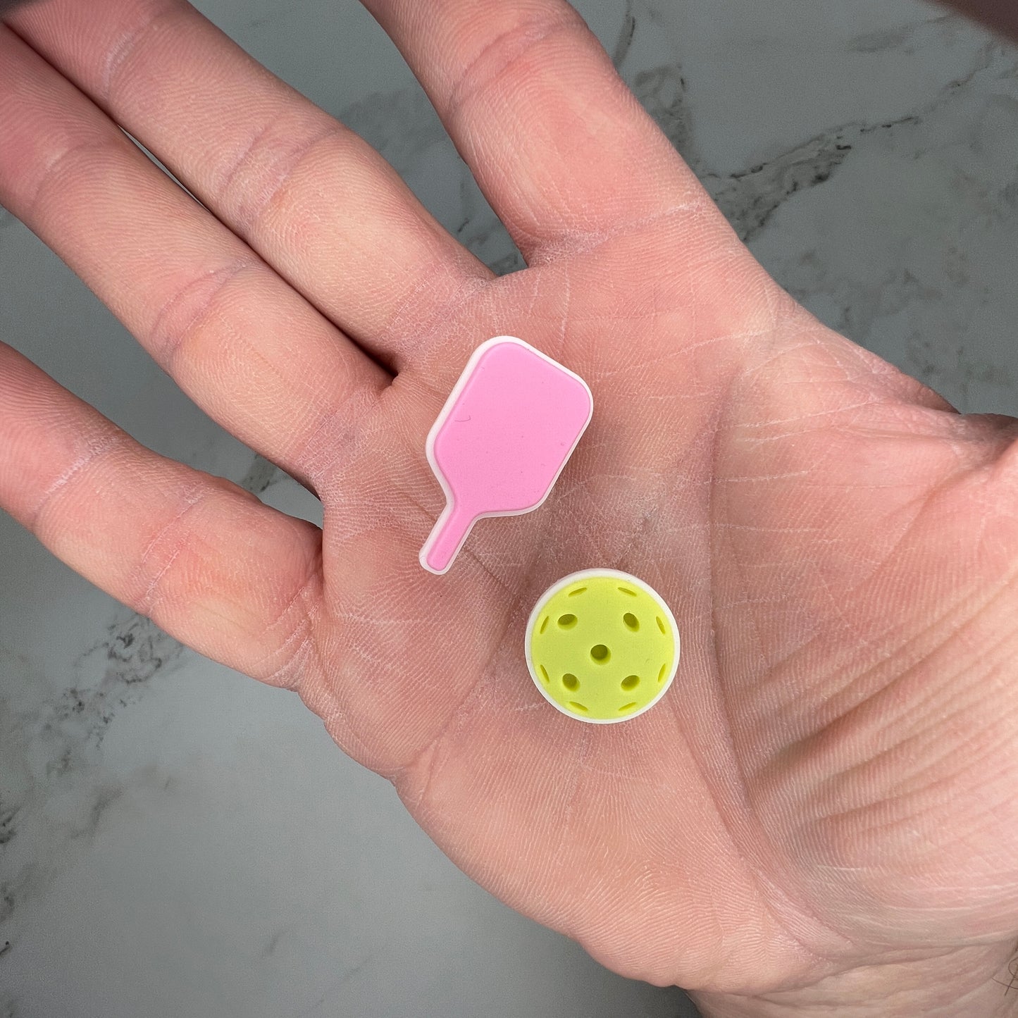 Pickleball Shoe Charms - Pink (2-Pack)