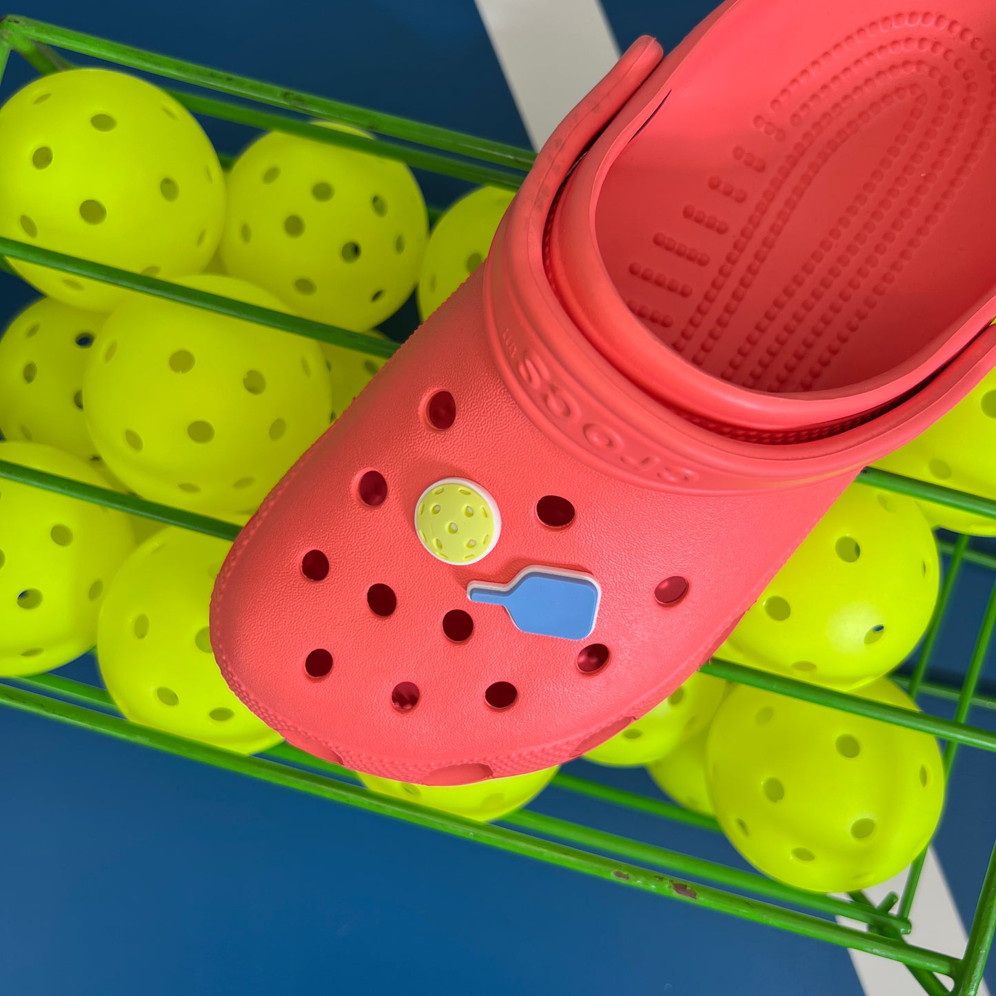 Pickleball Shoe Charms - Blue (2-Pack)