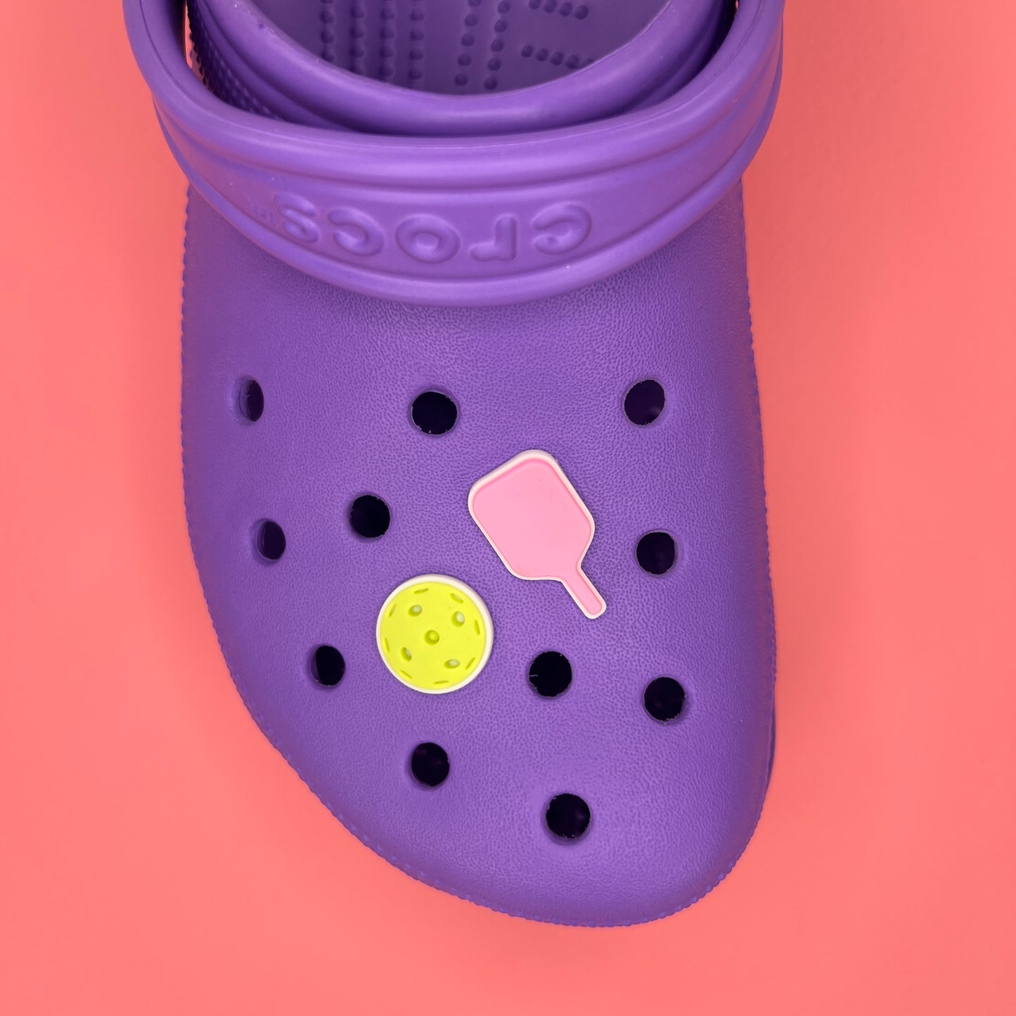 Pickleball Shoe Charms - Pink (2-Pack)