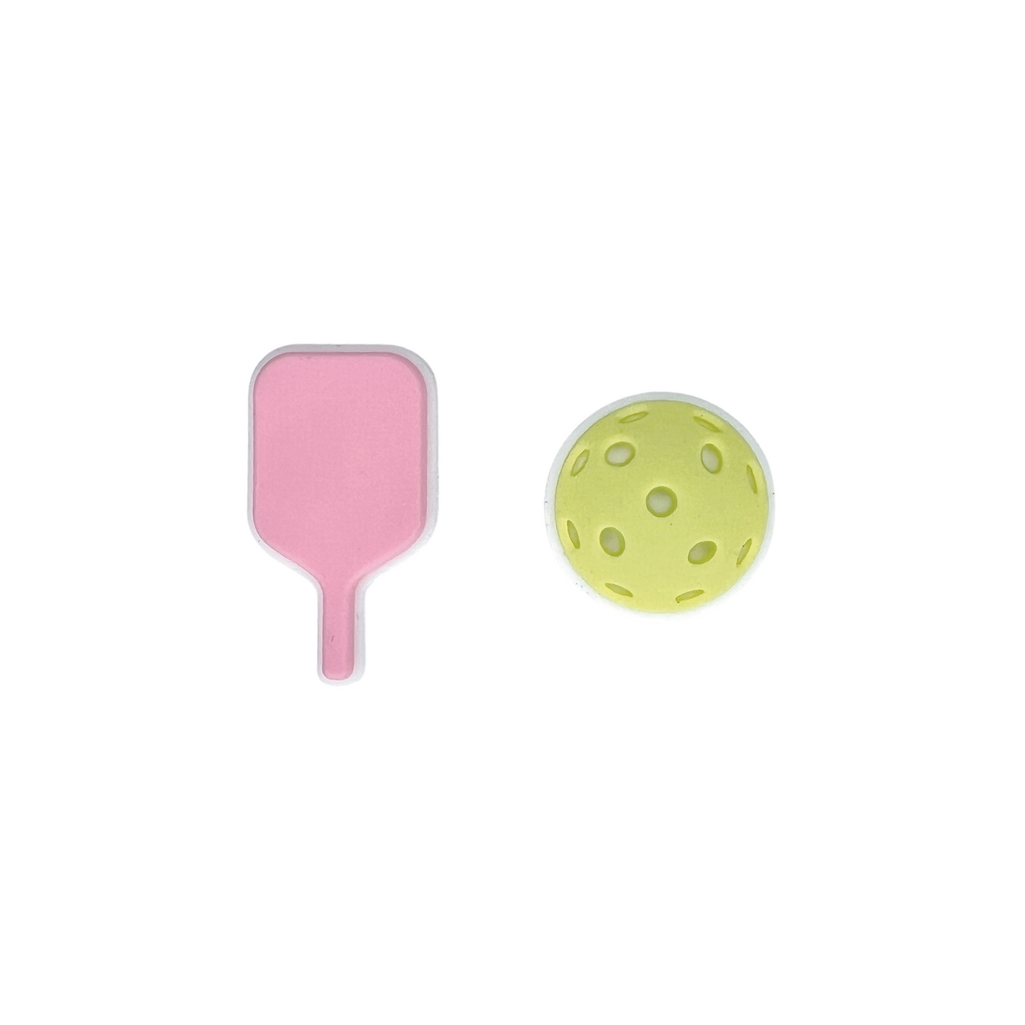 Pickleball Shoe Charms - Pink (2-Pack)