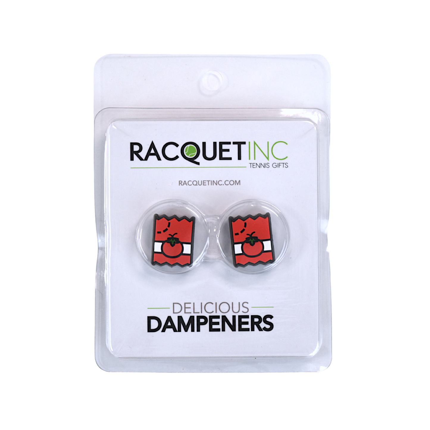 Delicious Dampeners - (2-Pack) Ketchup - Food Tennis Vibration Dampener