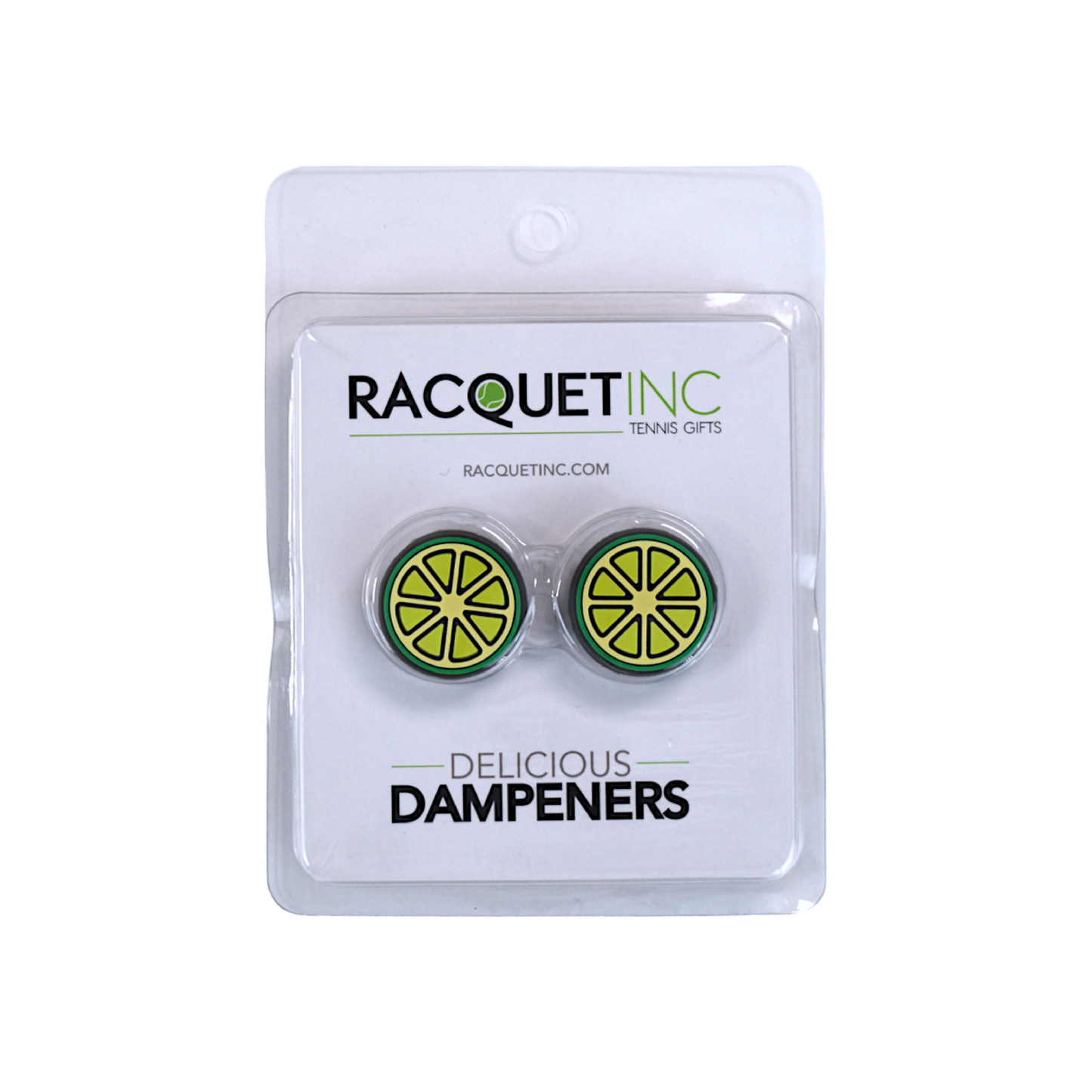 Delicious Dampeners - (2-Pack) Lime - Food Tennis Vibration Dampener