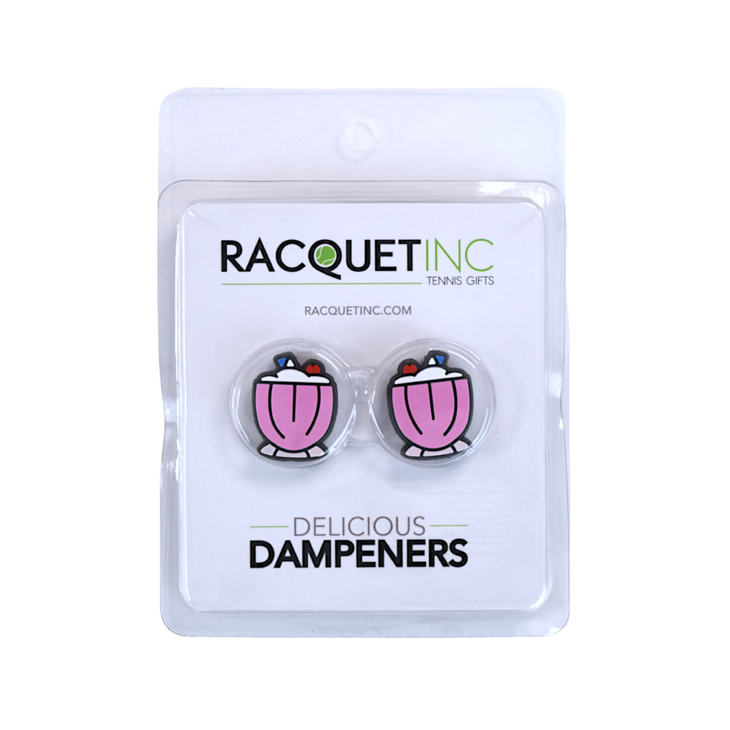 Delicious Dampeners - (2-Pack) Milkshake - Food Tennis Vibration Dampener