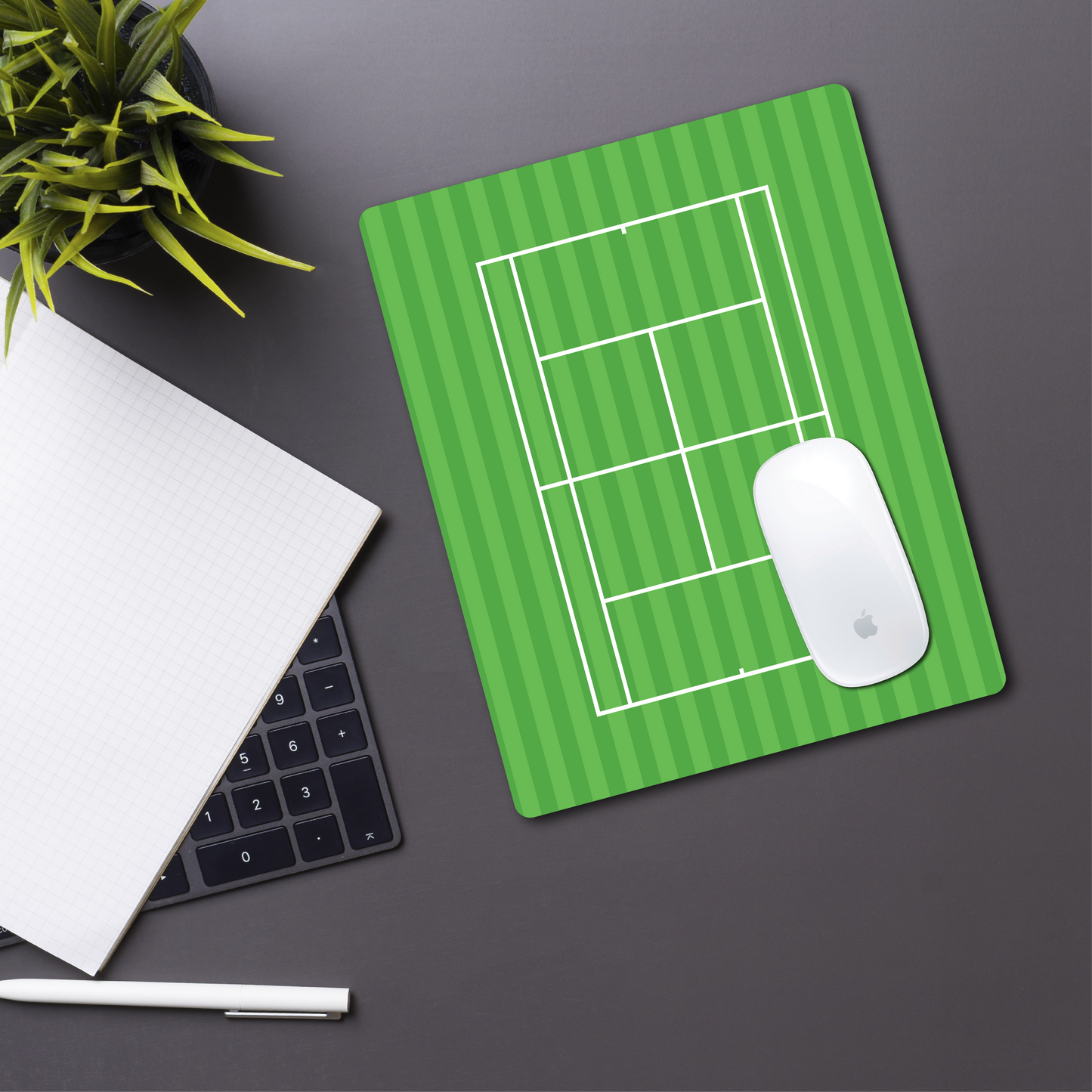 Tennis Court Mouse Pad - Grass Court
