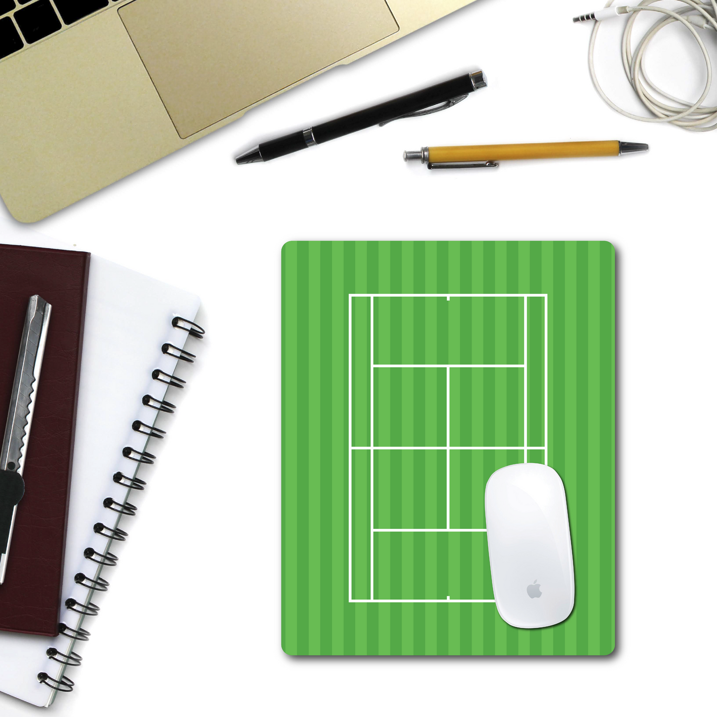 Tennis Court Mouse Pad - Grass Court