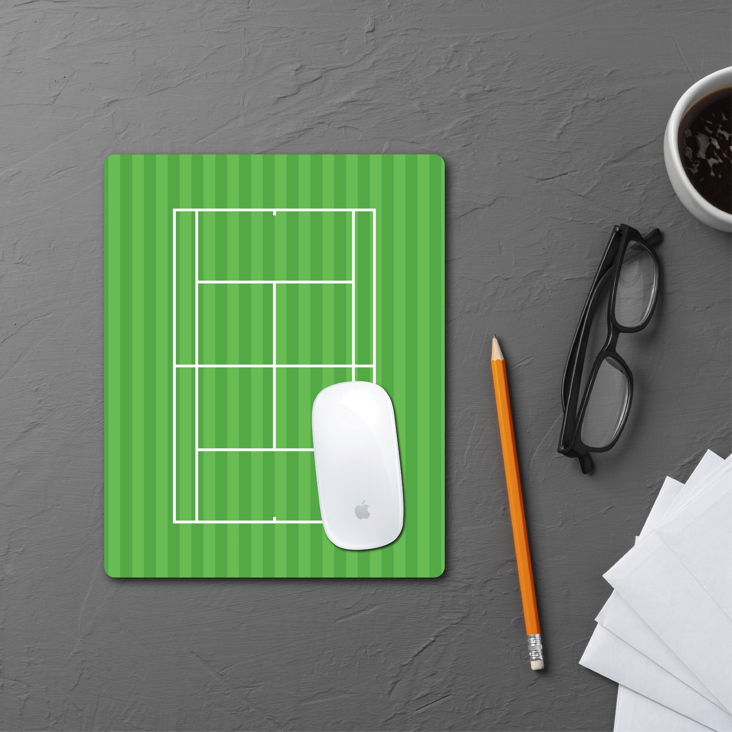 Tennis Court Mouse Pad - Grass Court