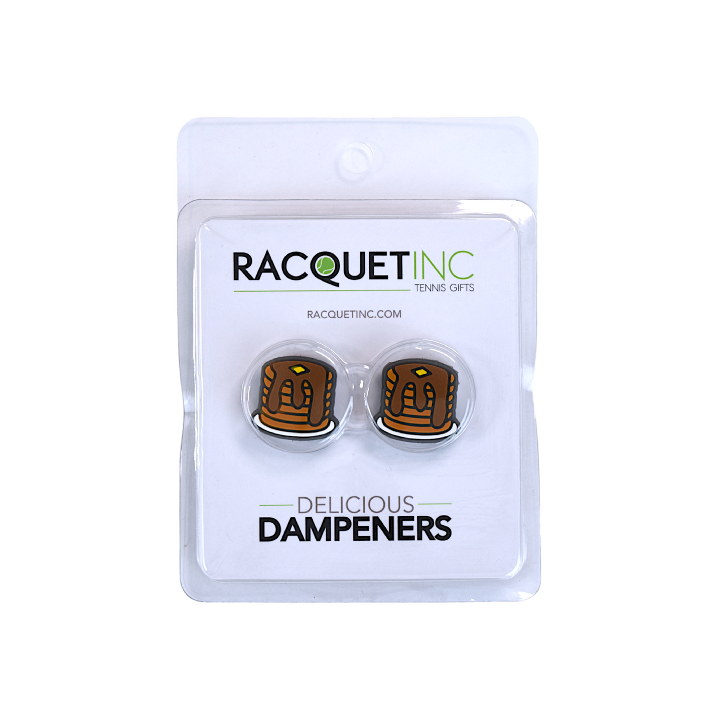 Delicious Dampeners - (2-Pack) Pancake Stack - Food Tennis Vibration Dampener