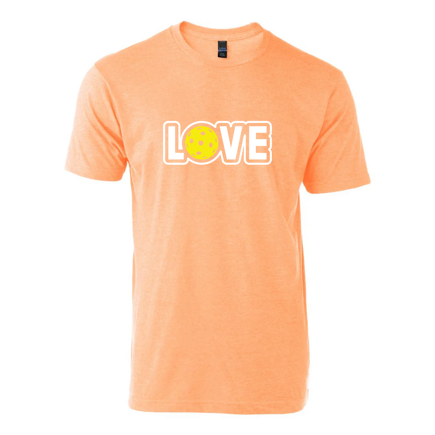 LOVE Pickleball T-Shirt - Heather Canteloupe