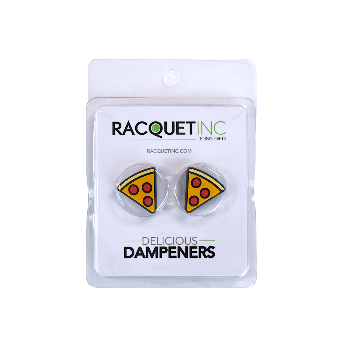 Delicious Dampeners - (2-Pack) Pizza - Food Tennis Vibration Dampener