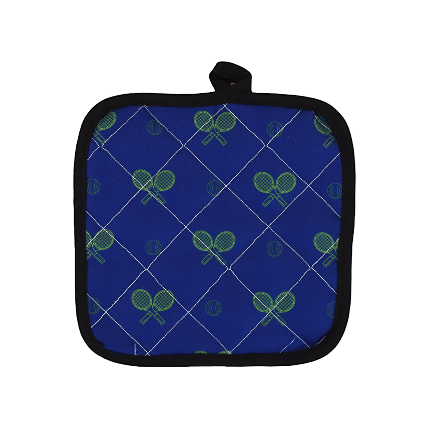 Tennis Pot Holder - Night Match Blue