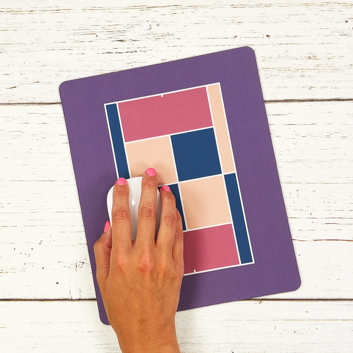 Tennis Court Mouse Pad - Purple
