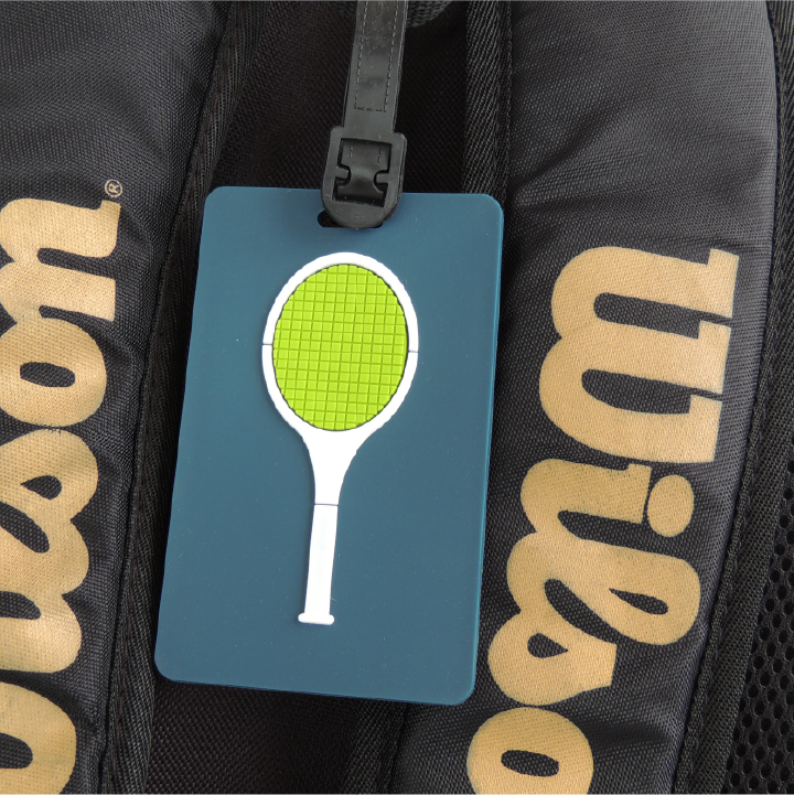 Tennis Bag Tag - Tennis Racquet