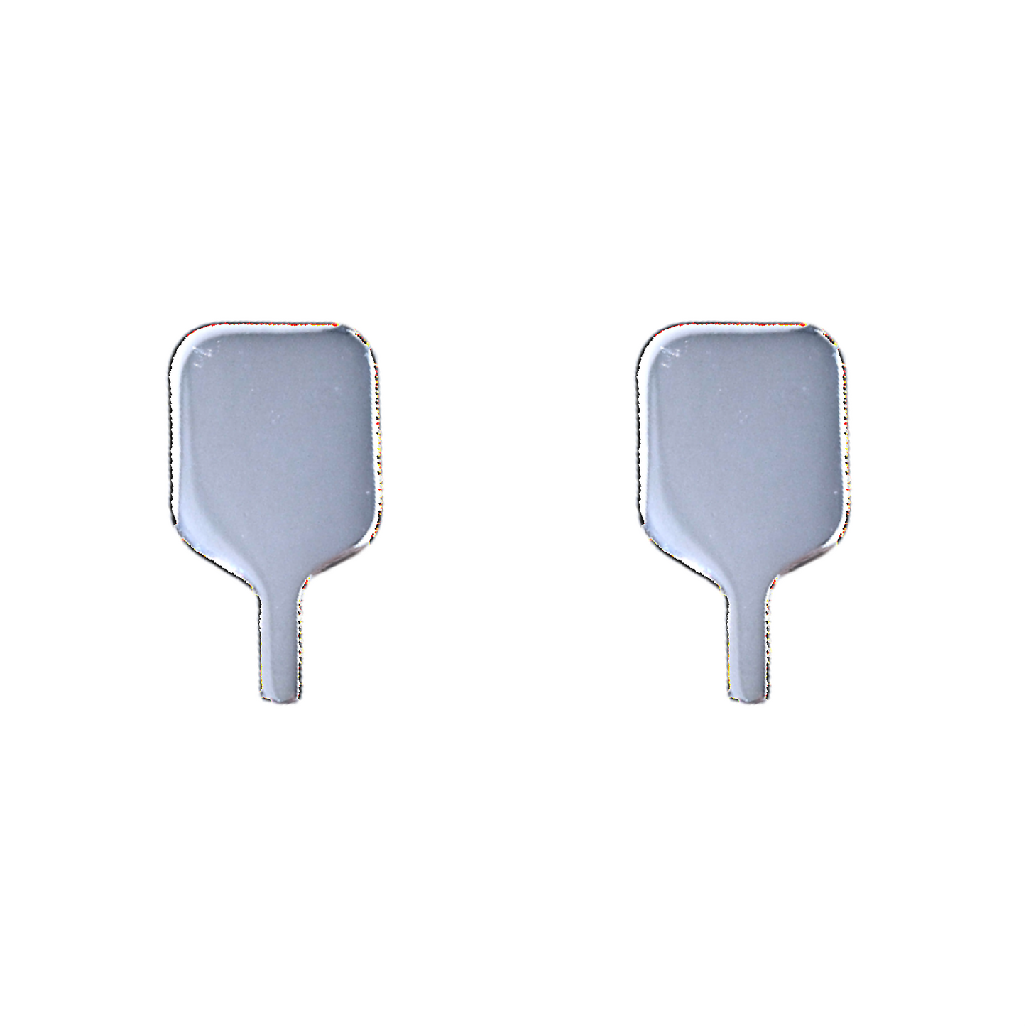 Pickleball Paddle Earrings - Silver
