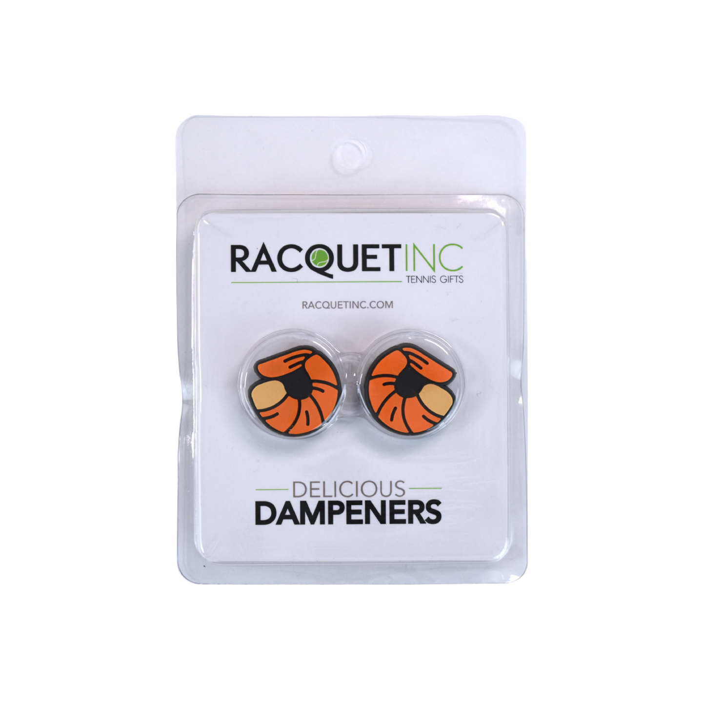 Delicious Dampeners - (2-Pack) Shrimp - Food Tennis Vibration Dampener