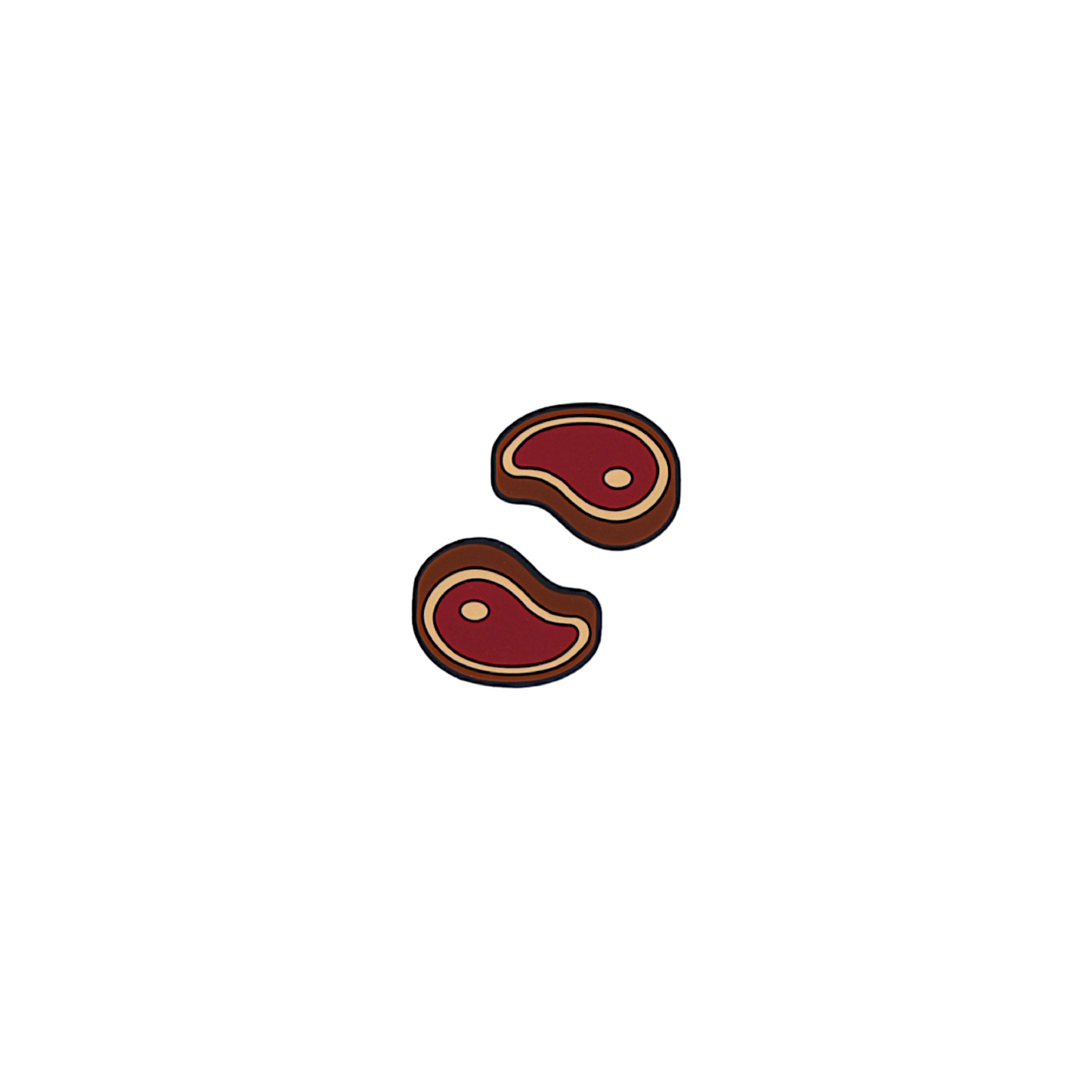 Delicious Dampeners - (2-Pack) Steak - Food Tennis Vibration Dampener
