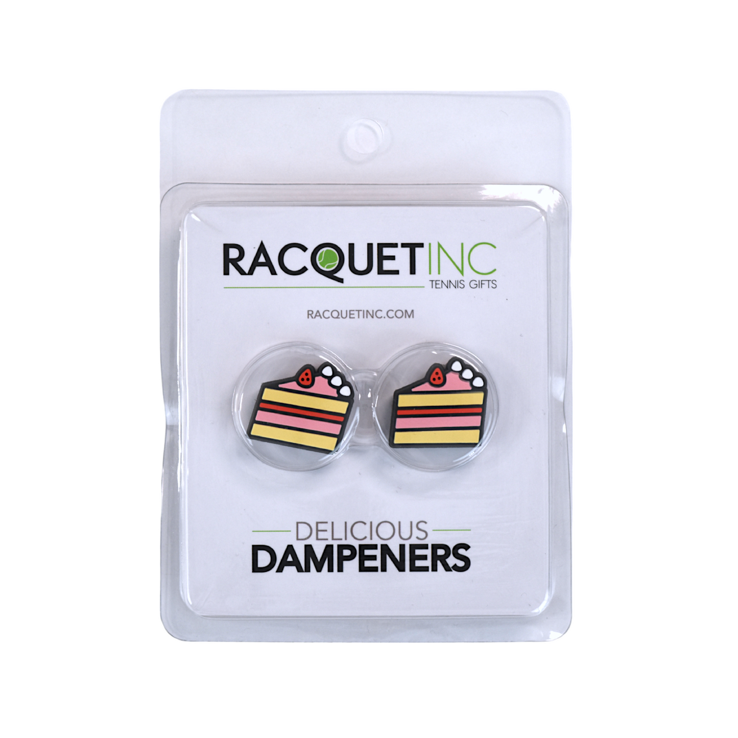 Delicious Dampeners - (2-Pack) Strawberry Shortcake - Food Tennis Vibration Dampener