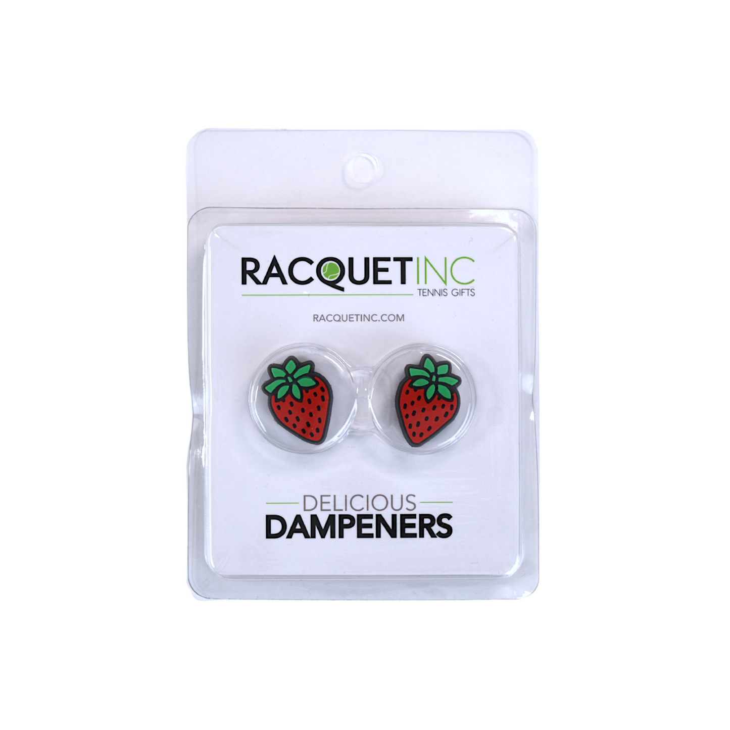 Delicious Dampeners - (2-Pack) Strawberry - Food Tennis Vibration Dampener