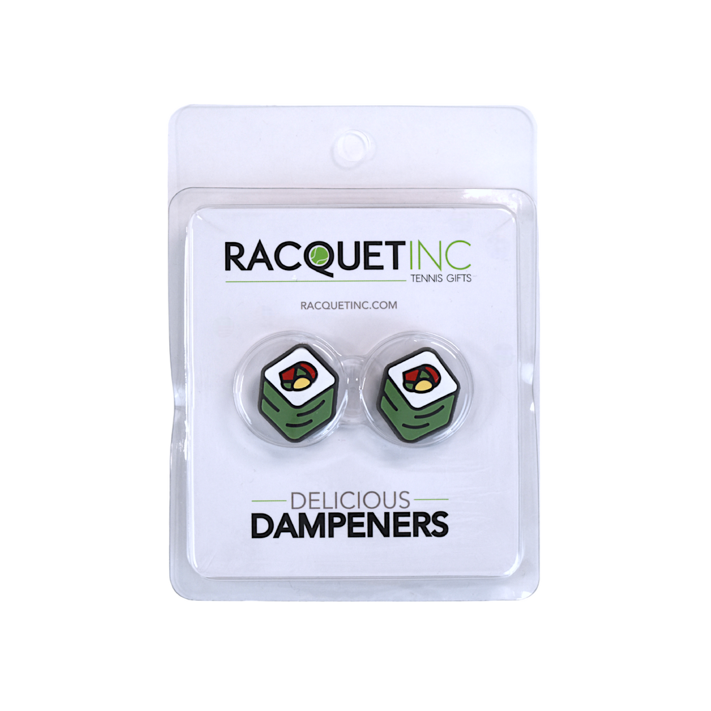 Delicious Dampeners - (2-Pack) Sushi - Food Tennis Vibration Dampener