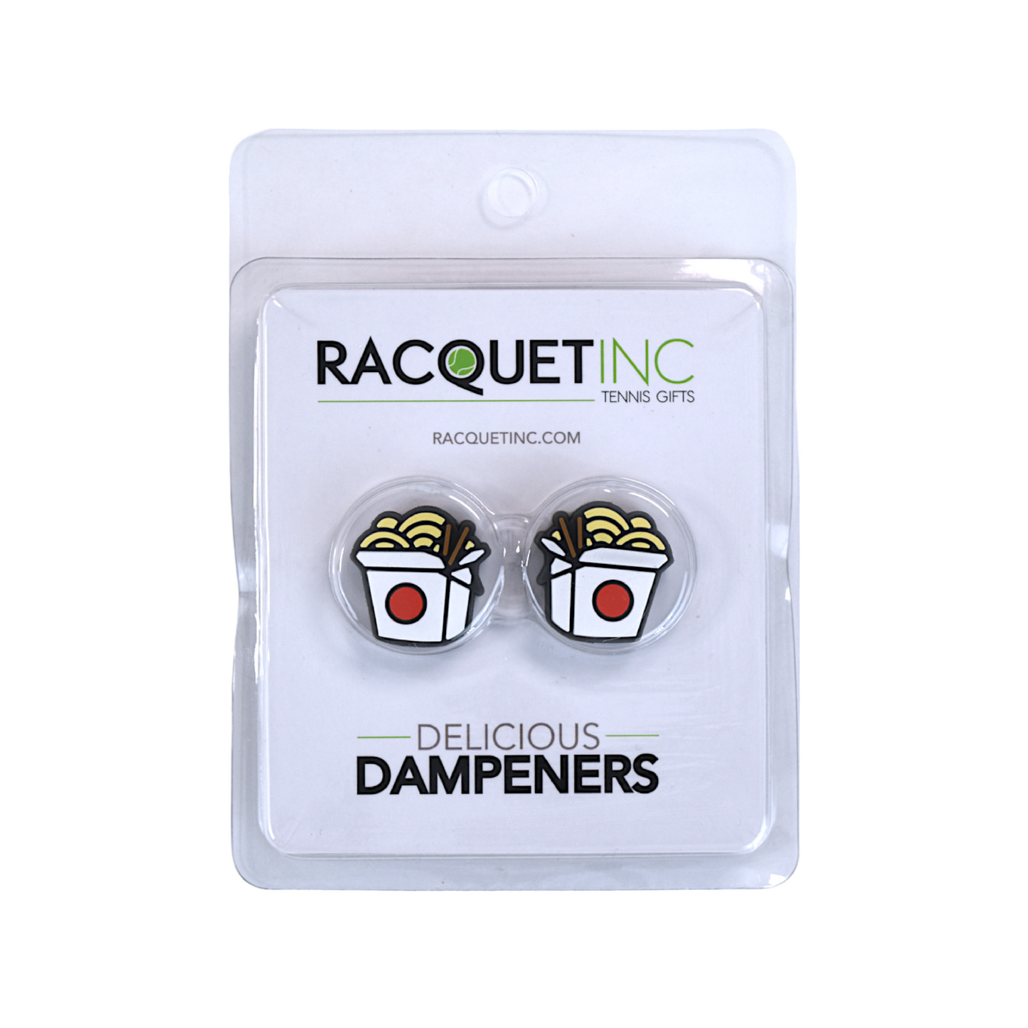 Delicious Dampeners - (2-Pack) Takeout Box - Food Tennis Vibration Dampener