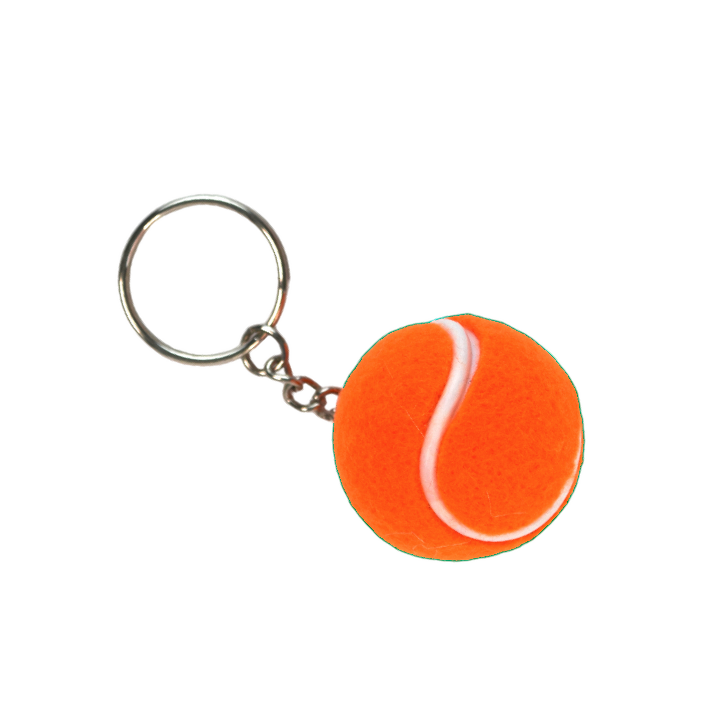 Tennis Ball Keychain - Orange