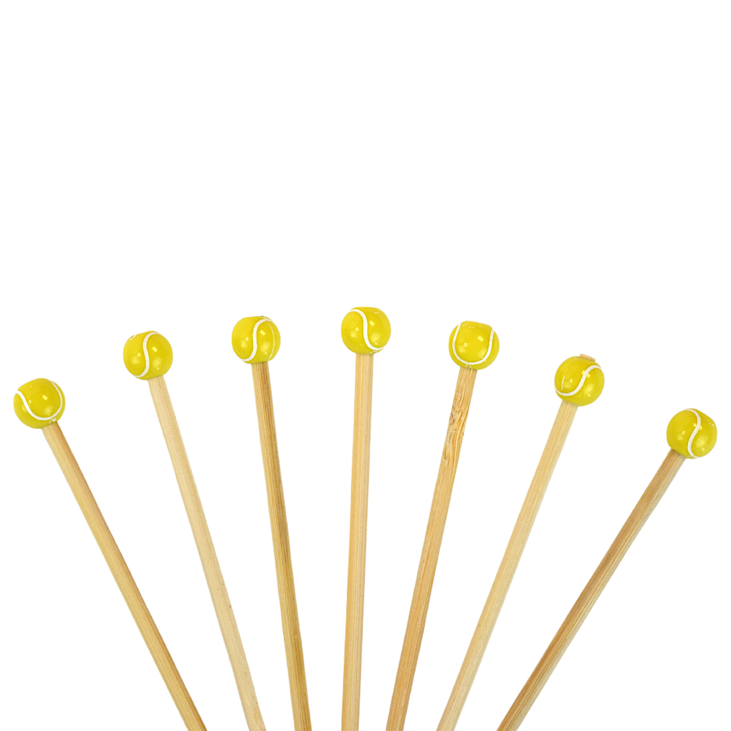 Tennis cocktail picks 20-pack — alternate angle