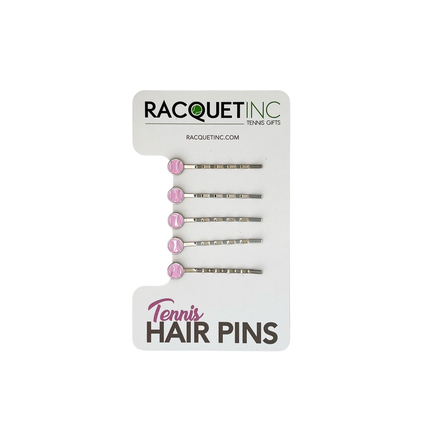 Tennis Hair Pins (5-Pack) - Pink