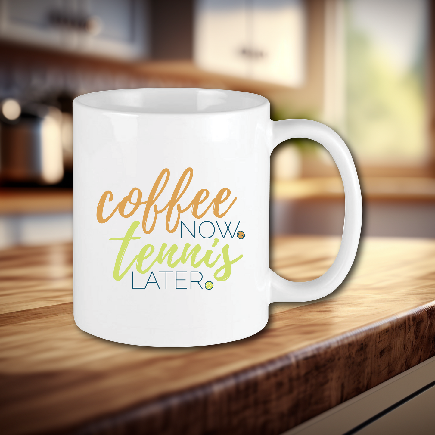 Tennis Mug - Coffee Now Tennis Later