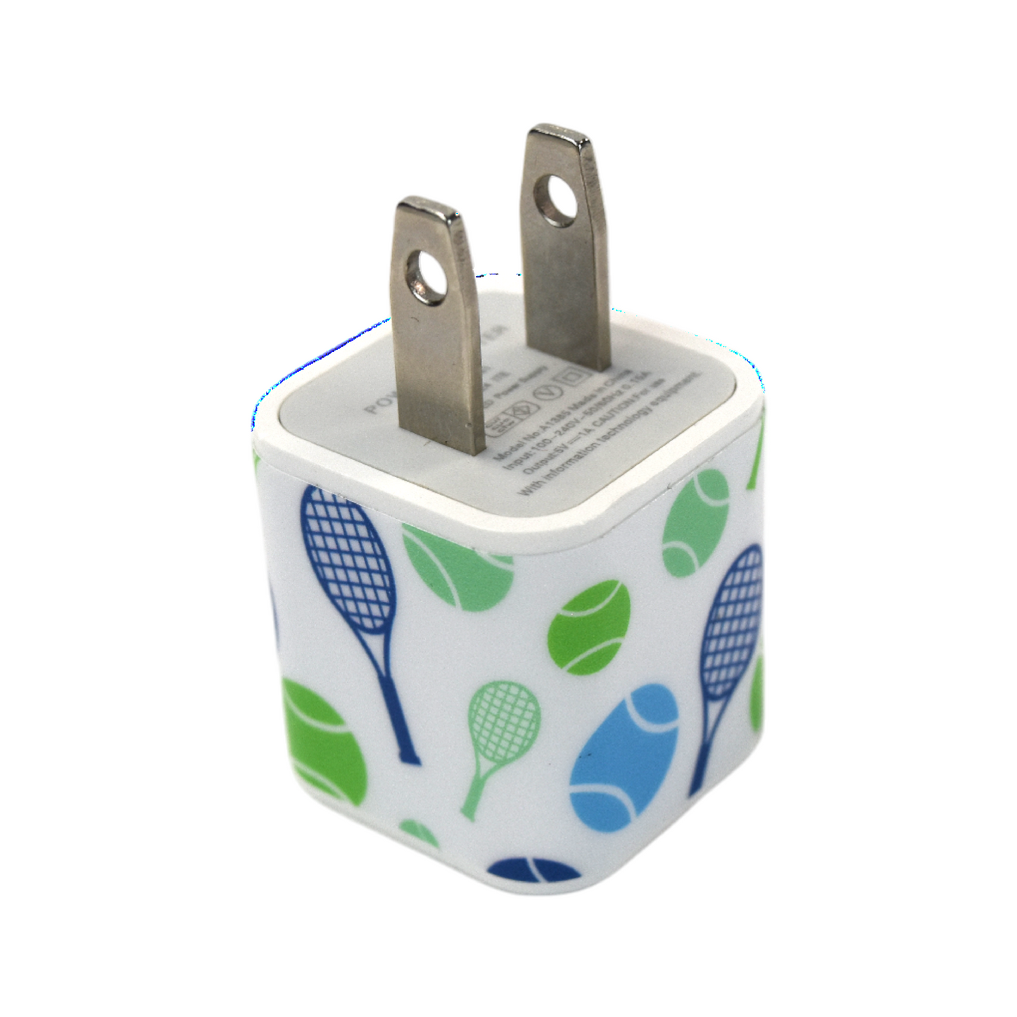 Tennis USB Adaptor Plug - White