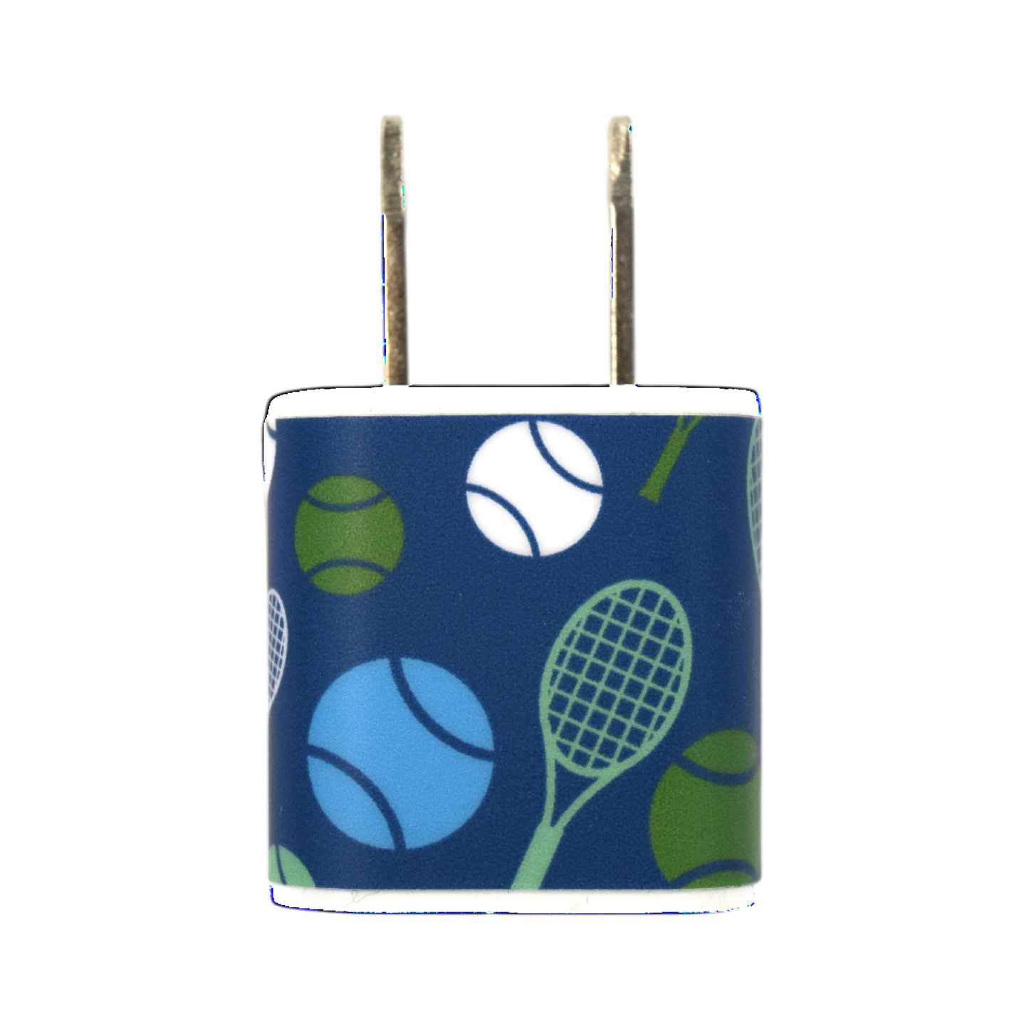 Tennis USB Adaptor Plug - Blue