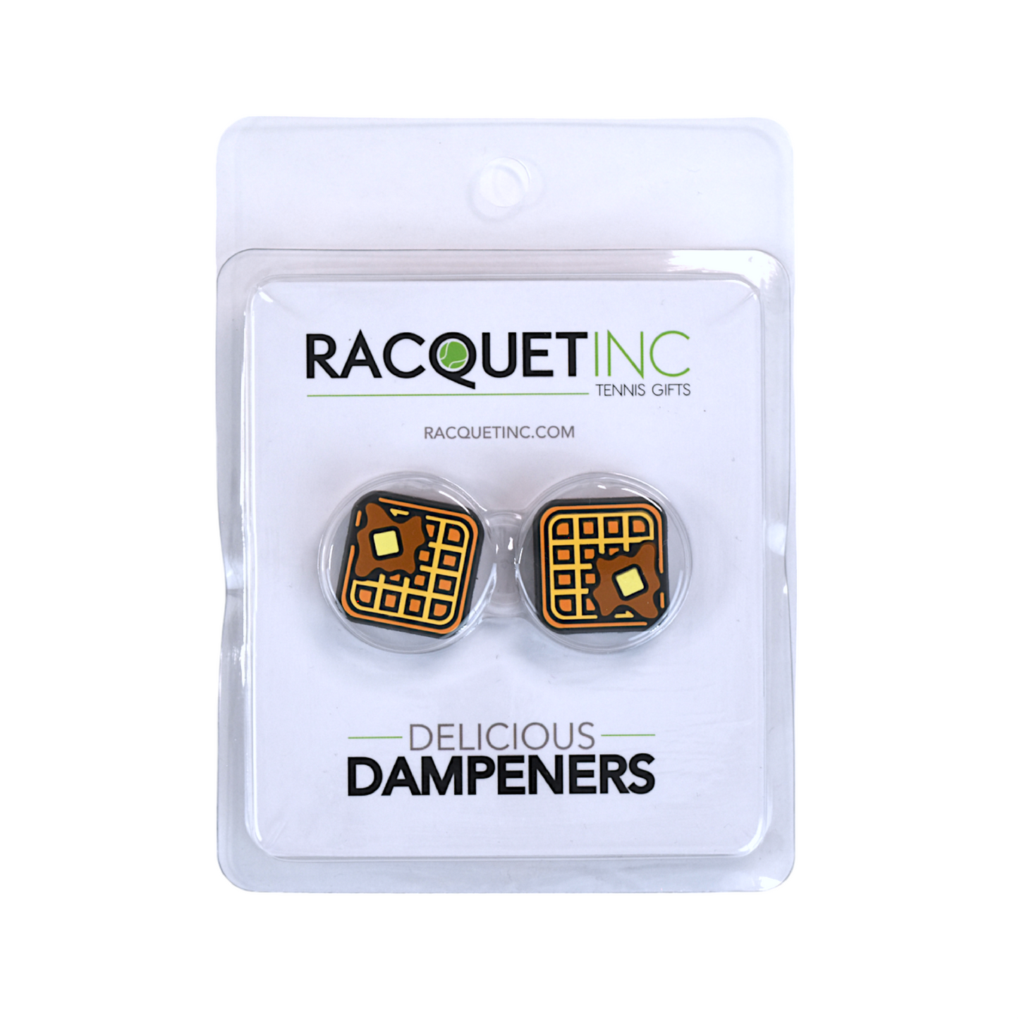 Delicious Dampeners - (2-Pack) Waffle - Food Tennis Vibration Dampener