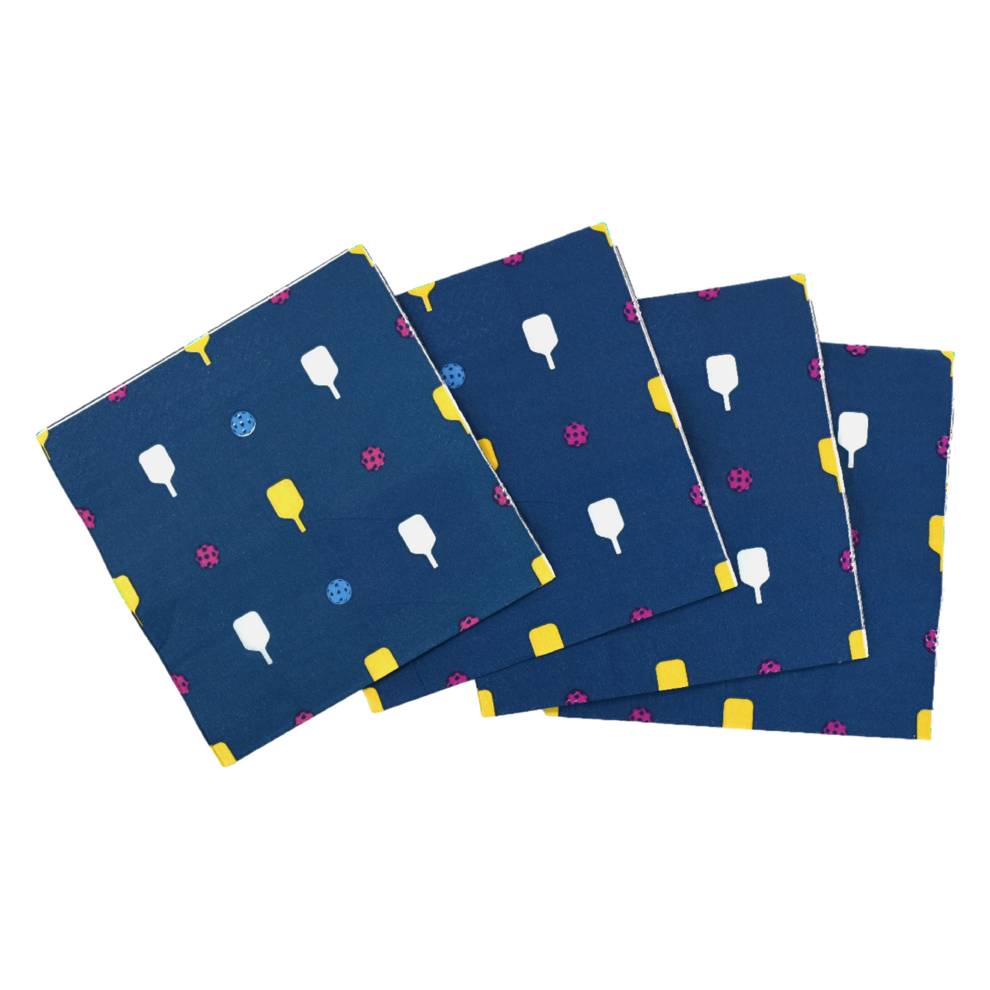 Pickleball Cocktail Napkins (20-Pack) - Navy