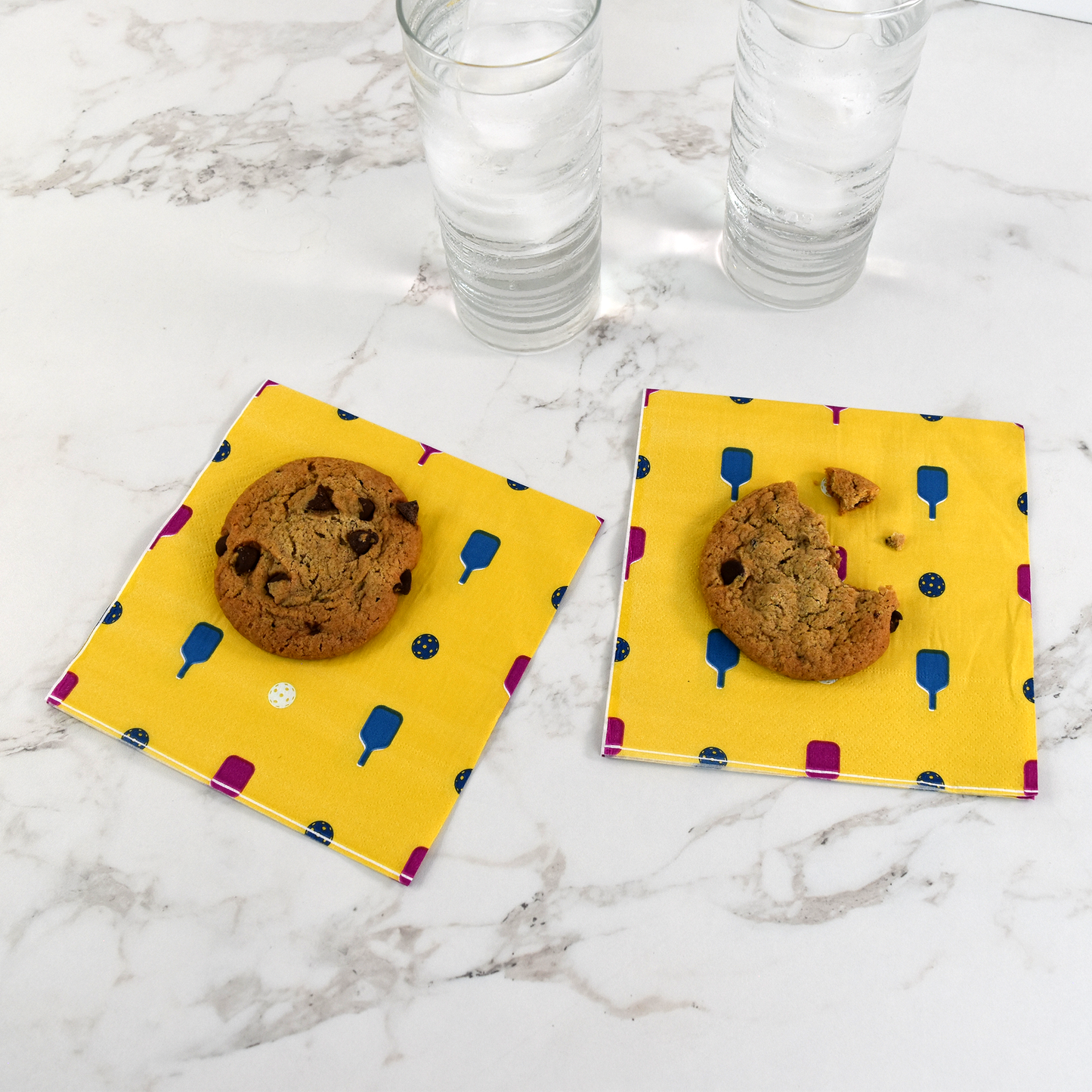 Pickleball Cocktail Napkins (20-Pack) - Yellow