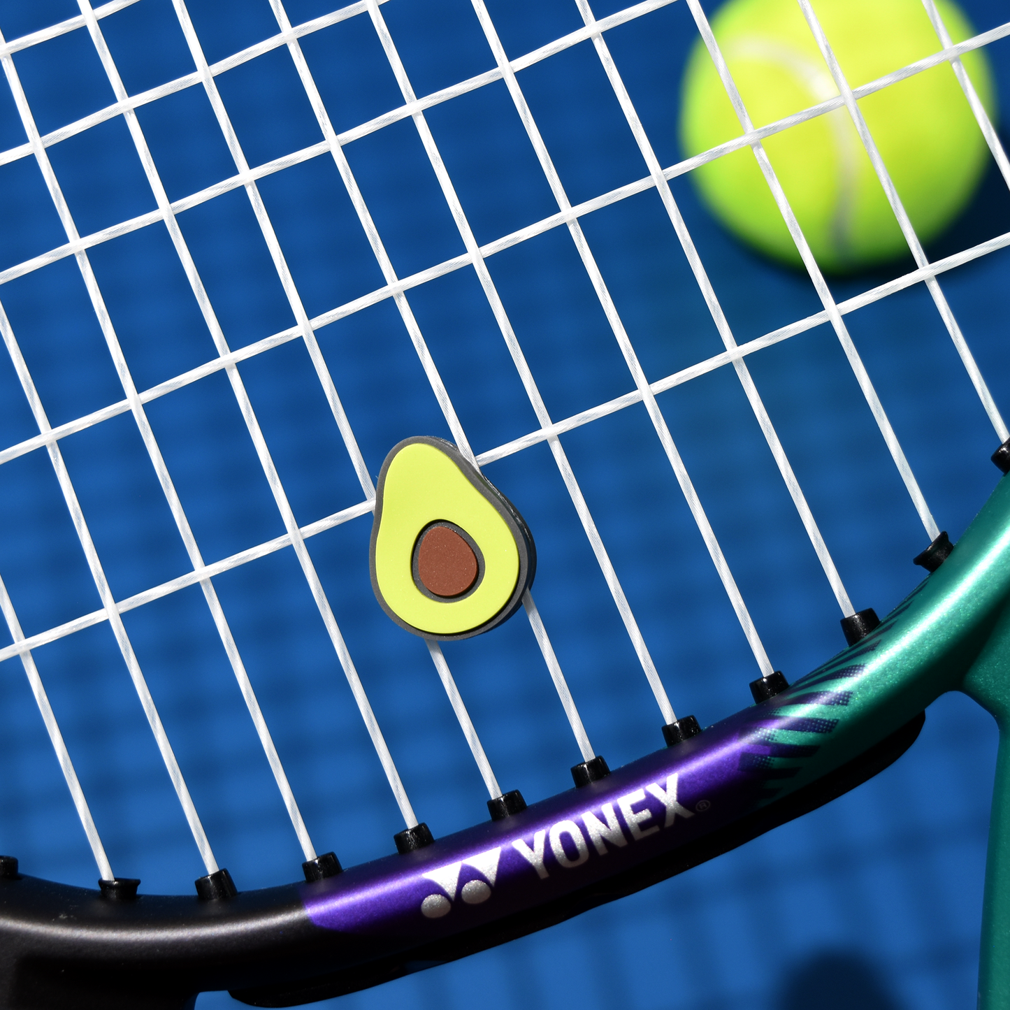 Delicious Dampeners - (2-Pack) Avocado - Food Tennis Vibration Dampener