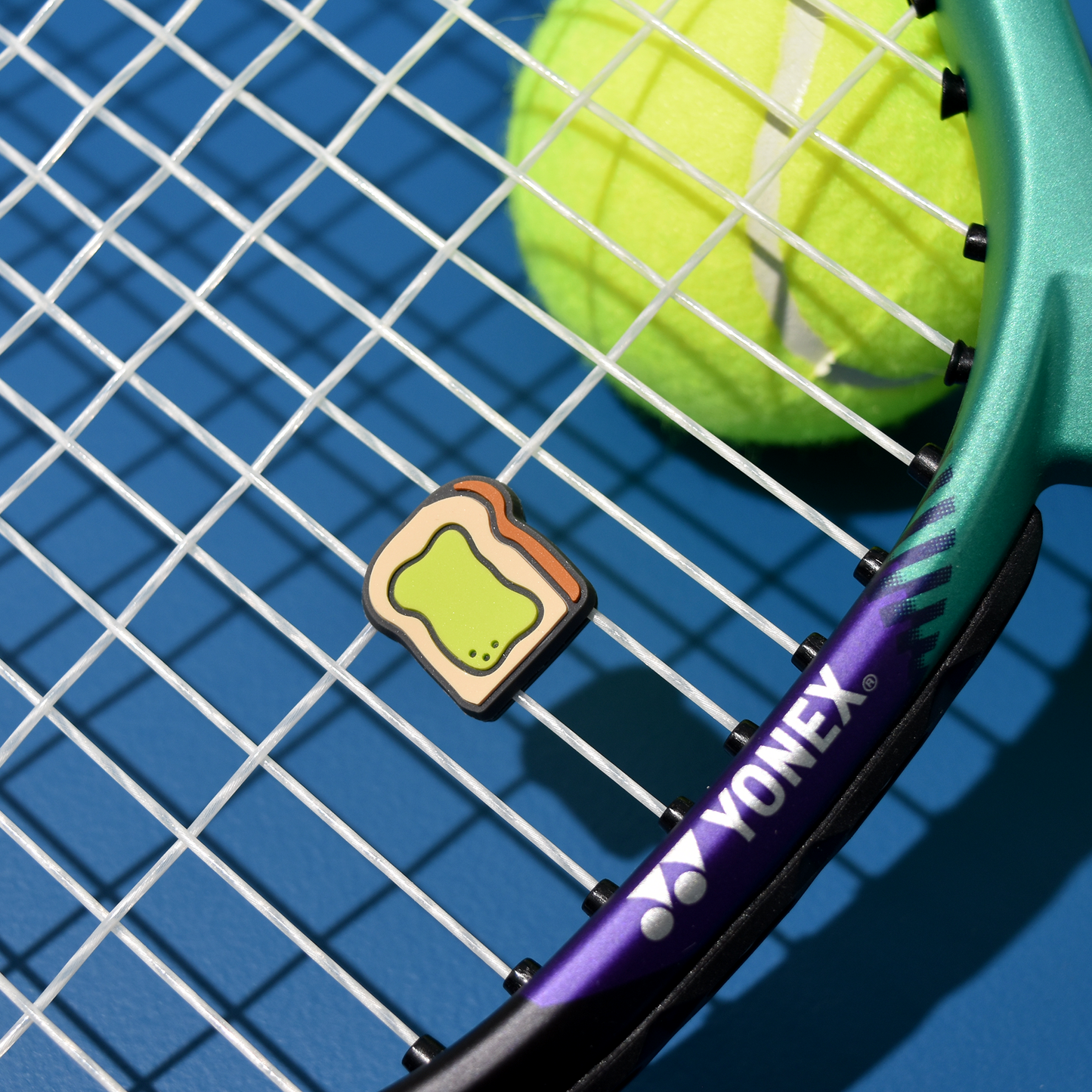 Delicious Dampeners - (2-Pack) Avocado Toast - Food Tennis Vibration Dampener